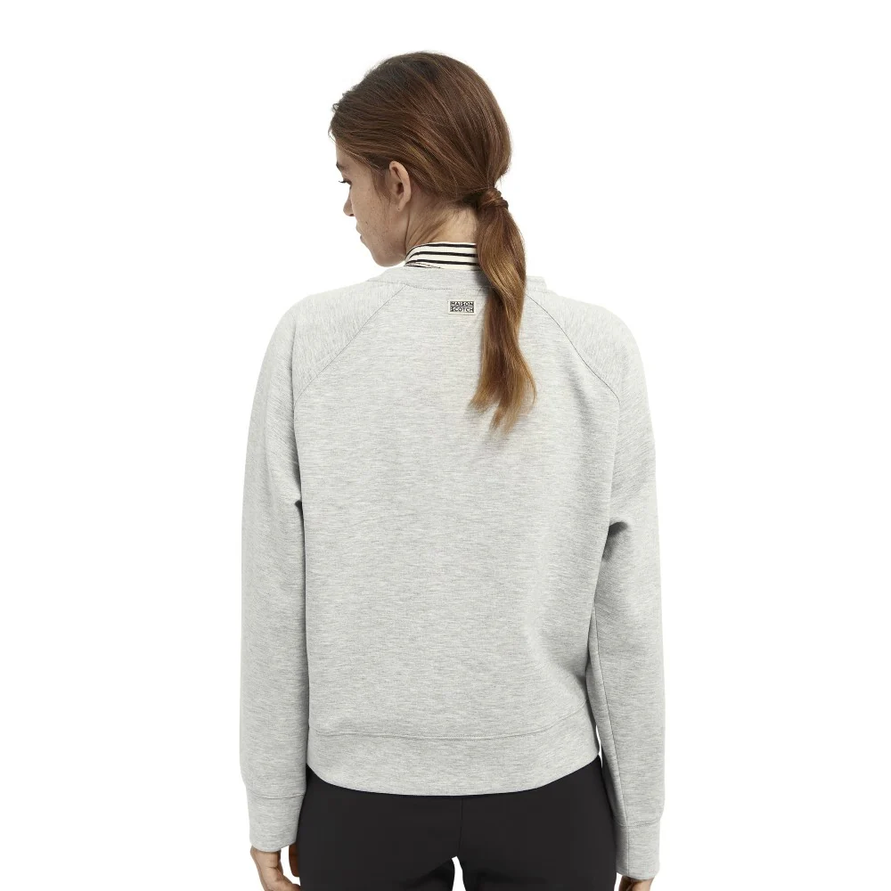 Graphic Crew Neck Sweater (Grey) - Image 2