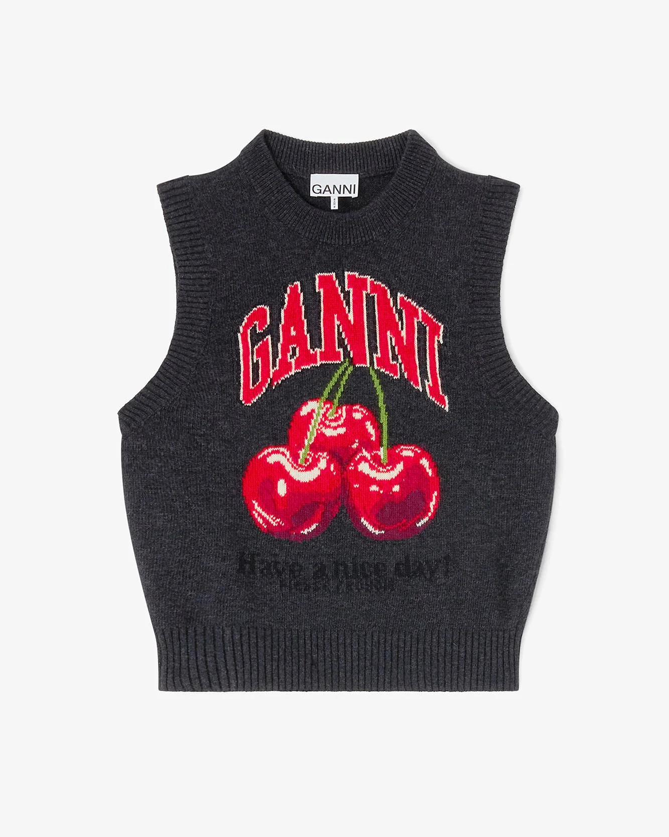 Graphic Wool Cardigan (Phantom) - Image 2
