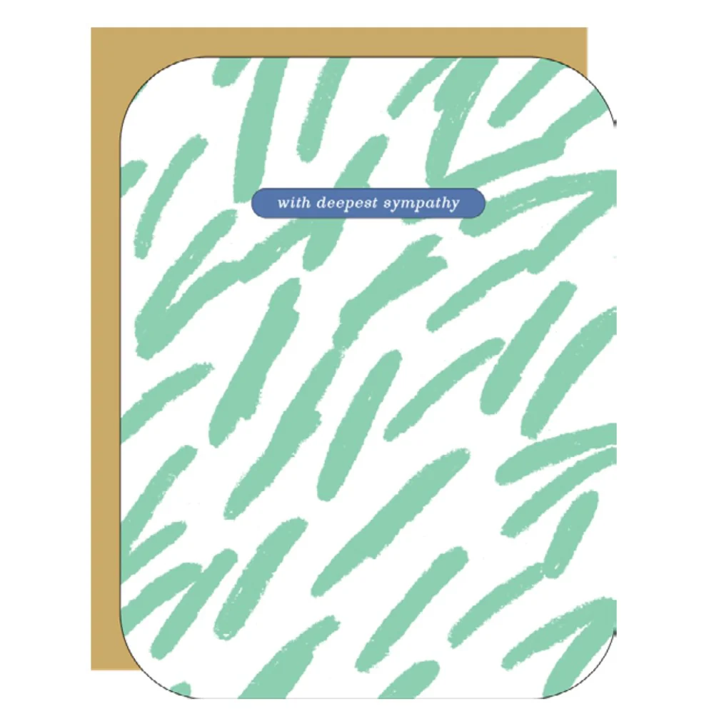 Grass Sympathy Card