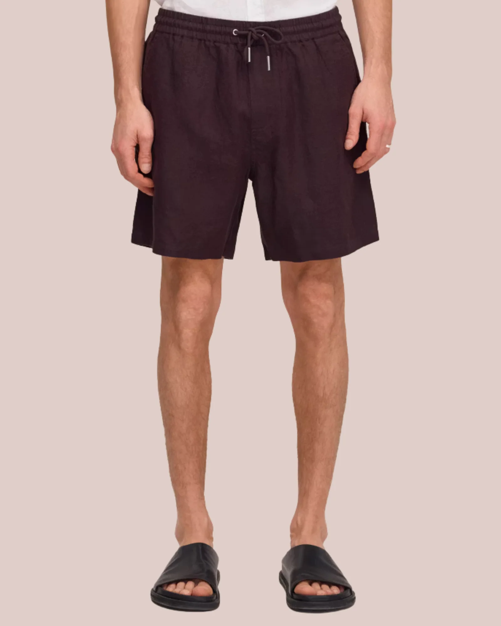 Gregor 1454 Casual Drawstring Linen Shorts - Image 5