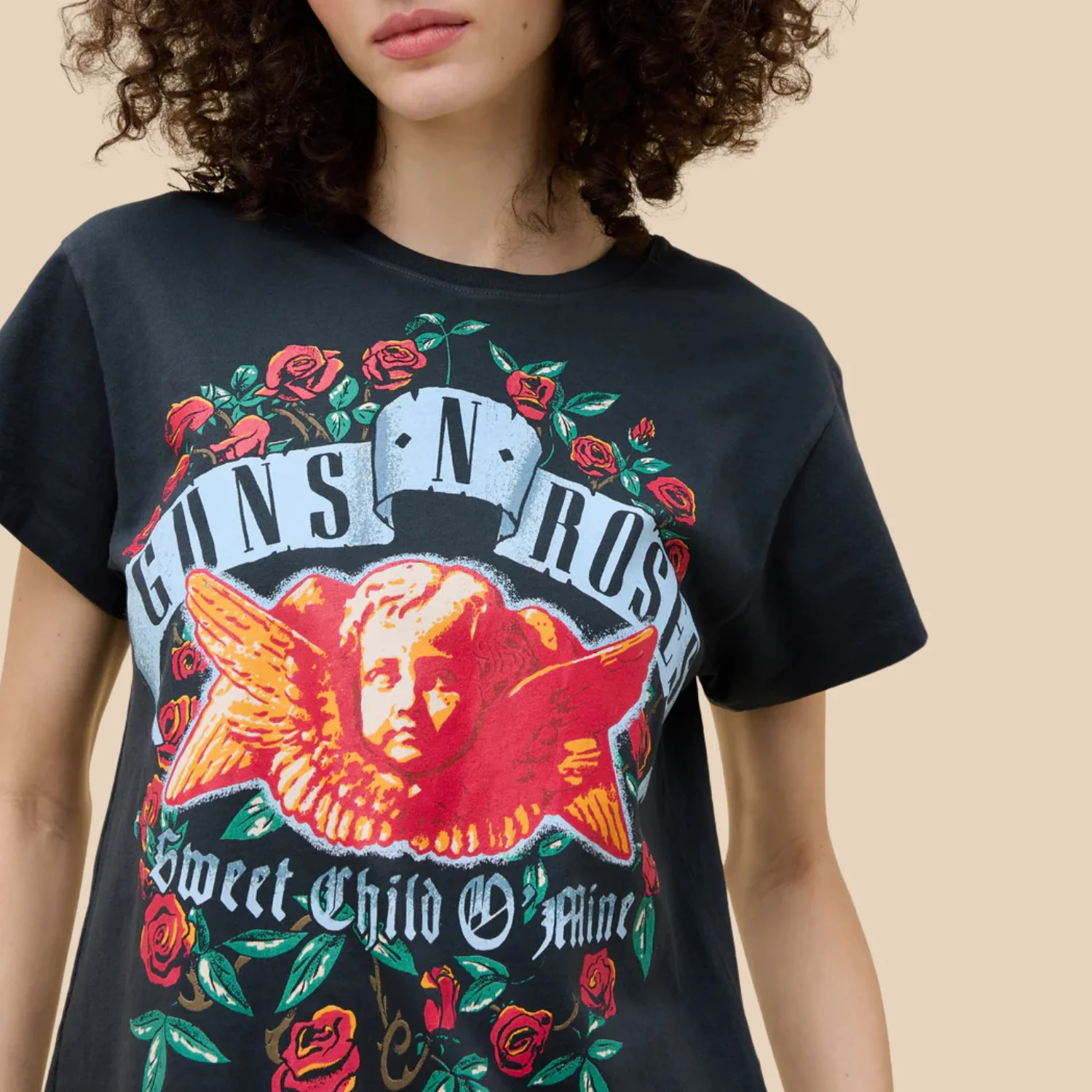 Guns N' Roses Sweet Child O' Mine Tour Tee (Vintage Black) - Image 2