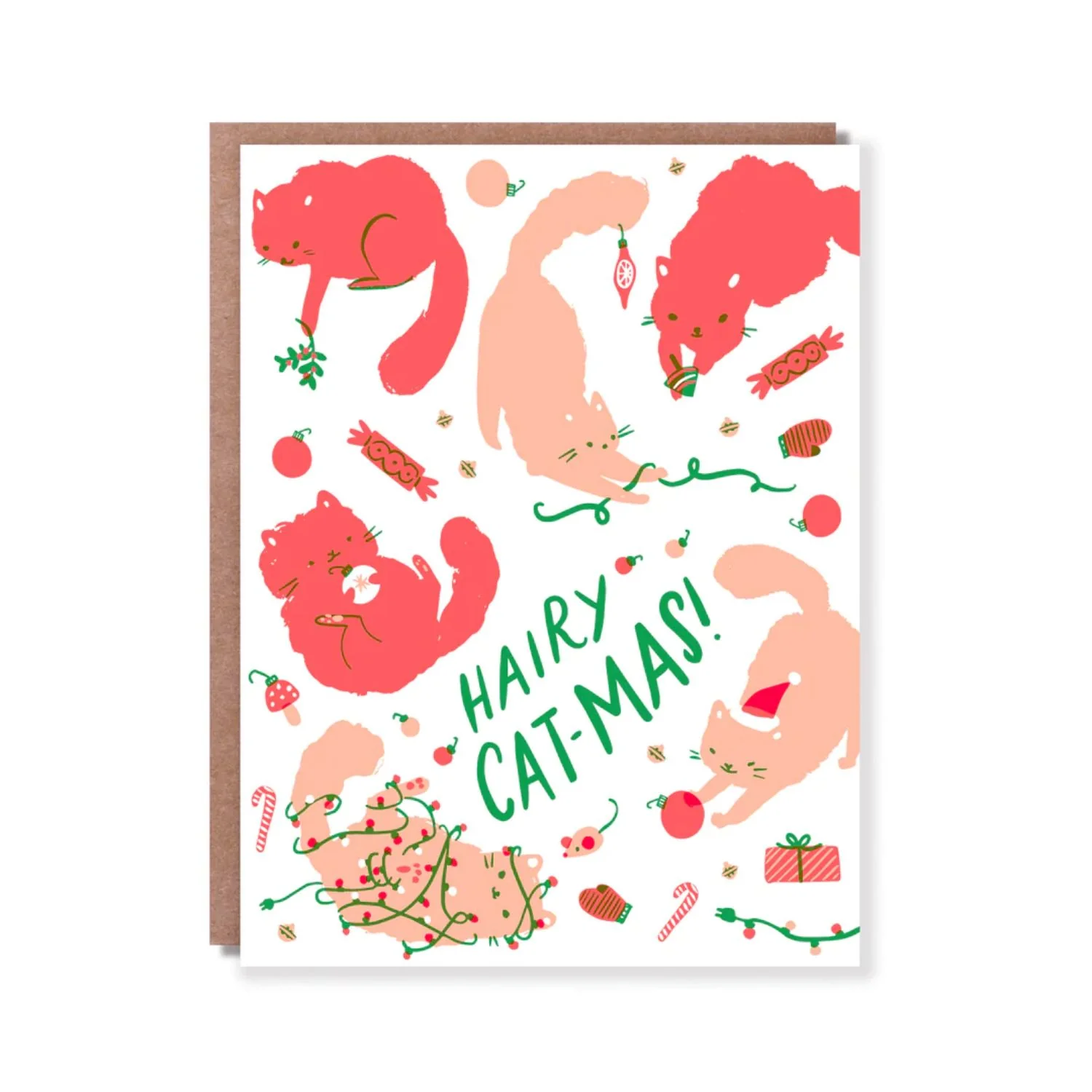 Hairy Catmas Card