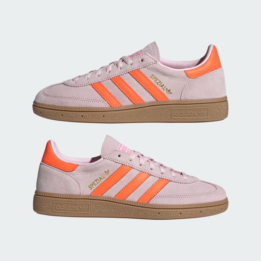 Handball Spezial Shoes (Clear Pink + Solar Orange + Gum) - Image 4