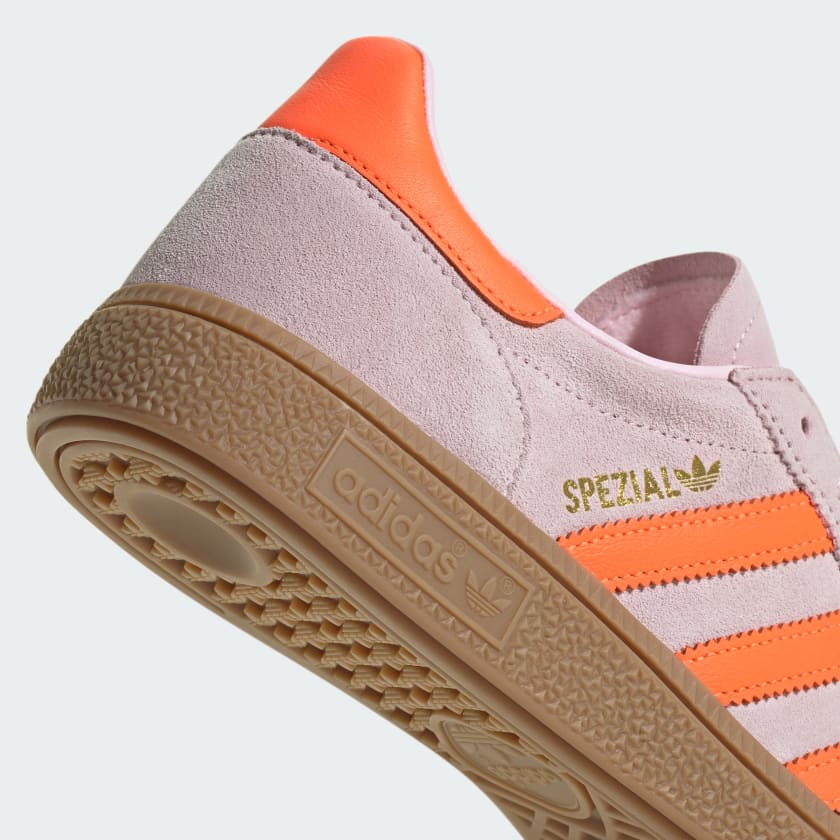 Handball Spezial Shoes (Clear Pink + Solar Orange + Gum) - Image 7