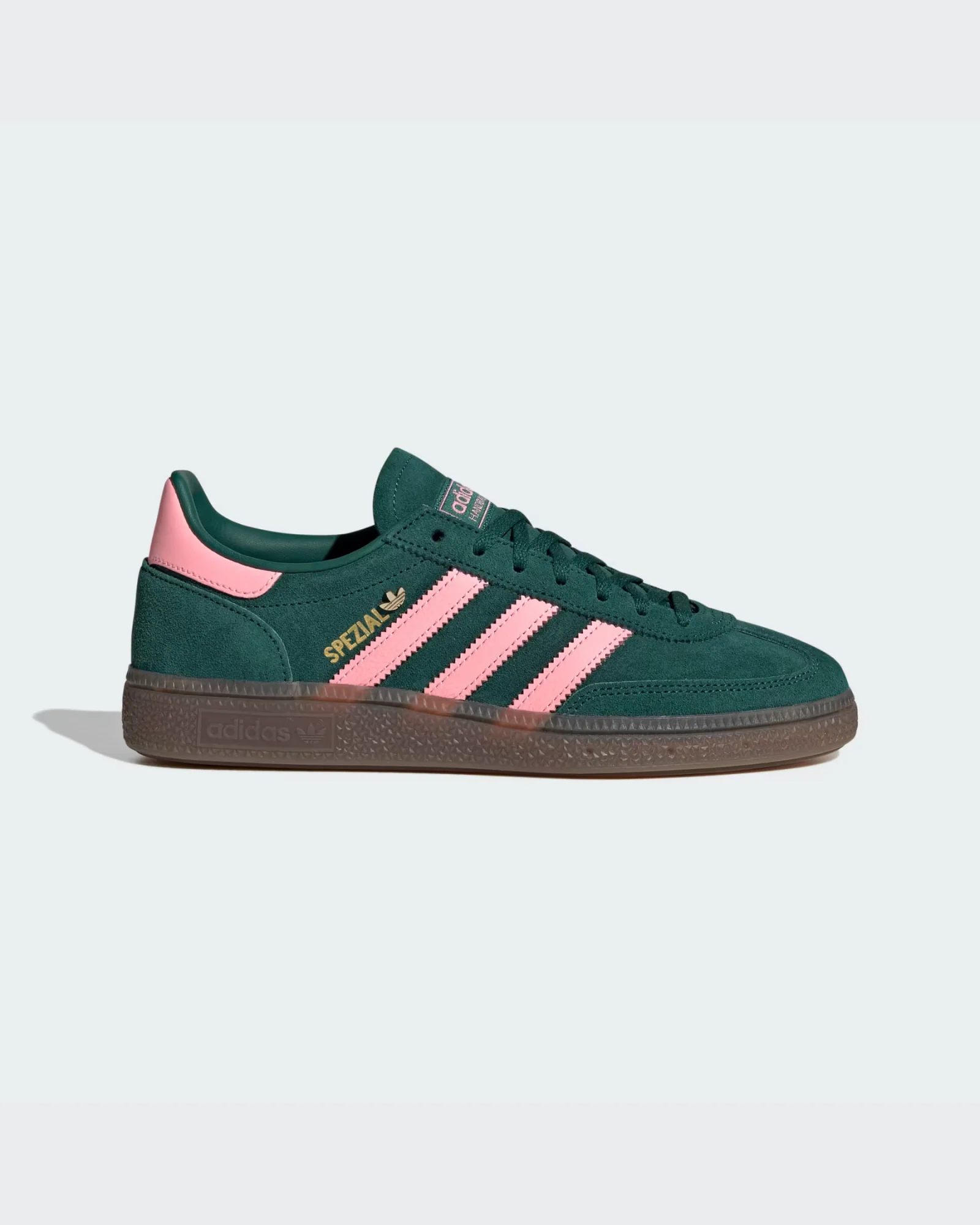 Handball Spezial Shoes (Collegiate Green + Pink Spark + Gold Metallic)