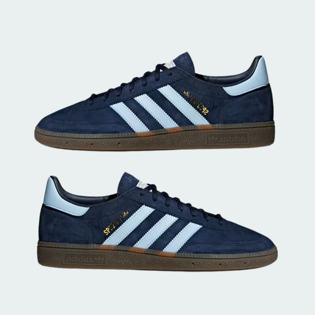 Handball Spezial Shoes (Collegiate Navy + Clear Sky + Gum) - Image 3