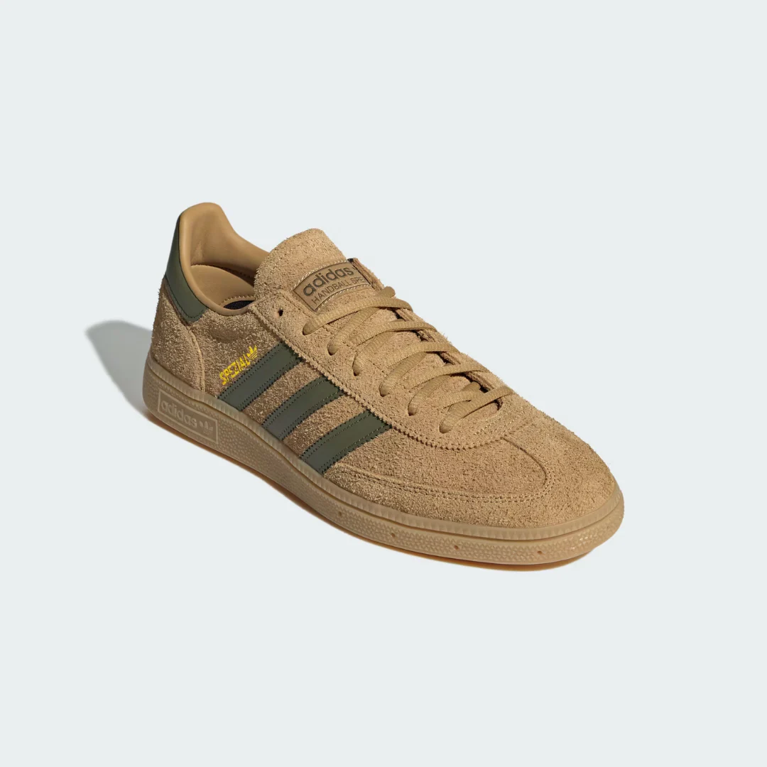 Handball Spezial Shoes (Golden Beige + Focus Olive + Gum) - Image 3