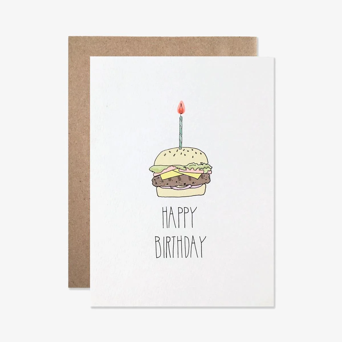 Happy Birthday Burger Card