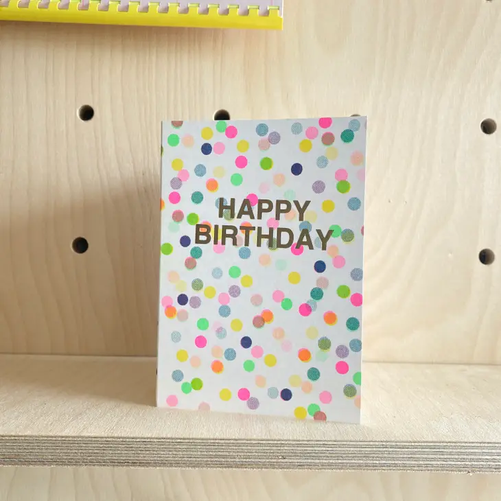 Riso Shapes Happy Birthday Confetti Card - Image 2