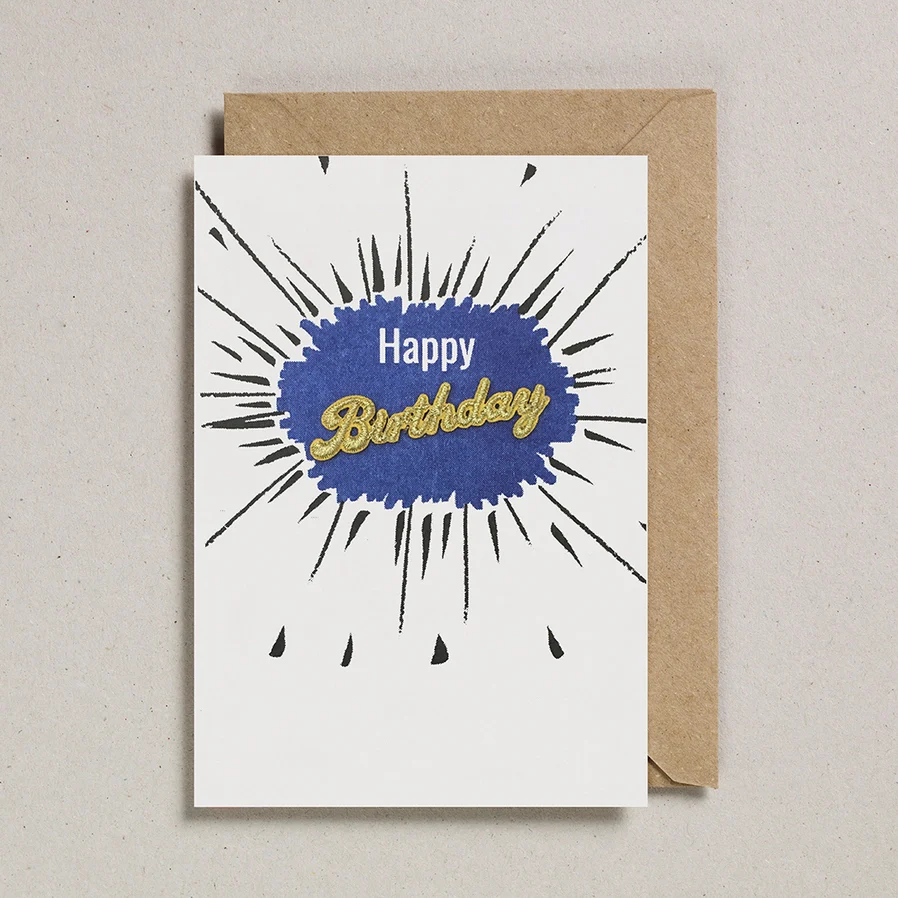 Happy Birthday Navy Card