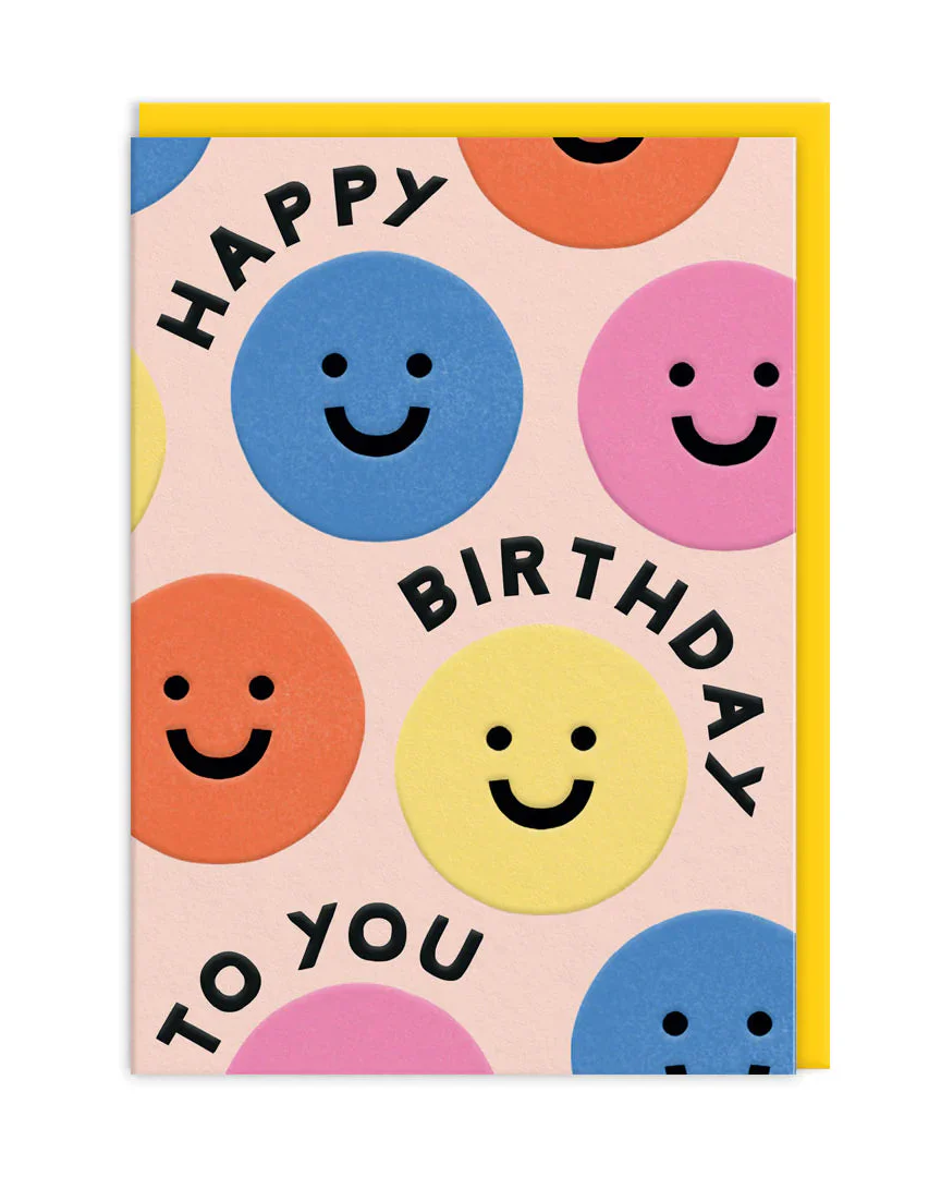 Happy Birthday Smiley Greeting Card