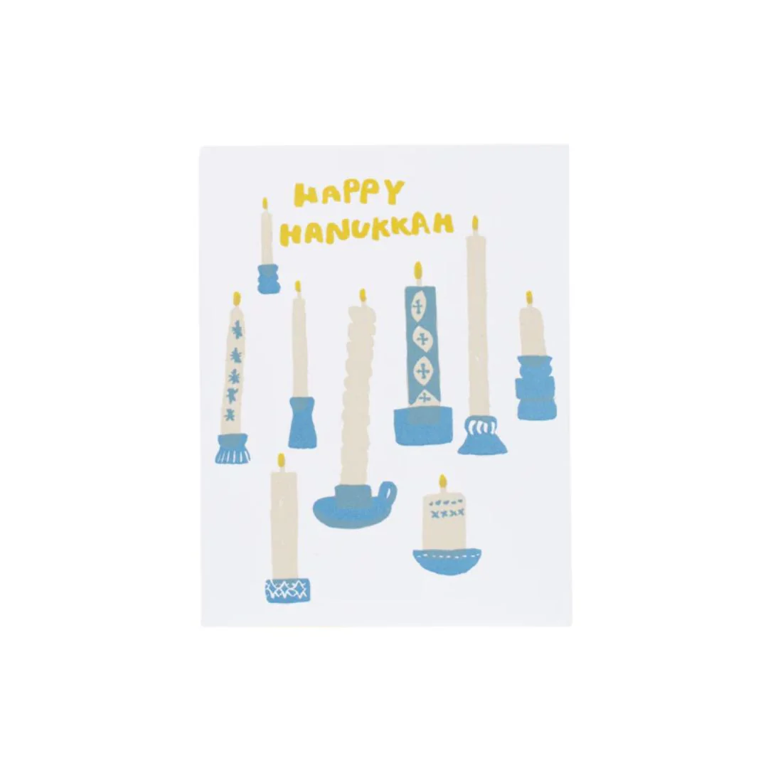 Happy Hanukkah Candles Card