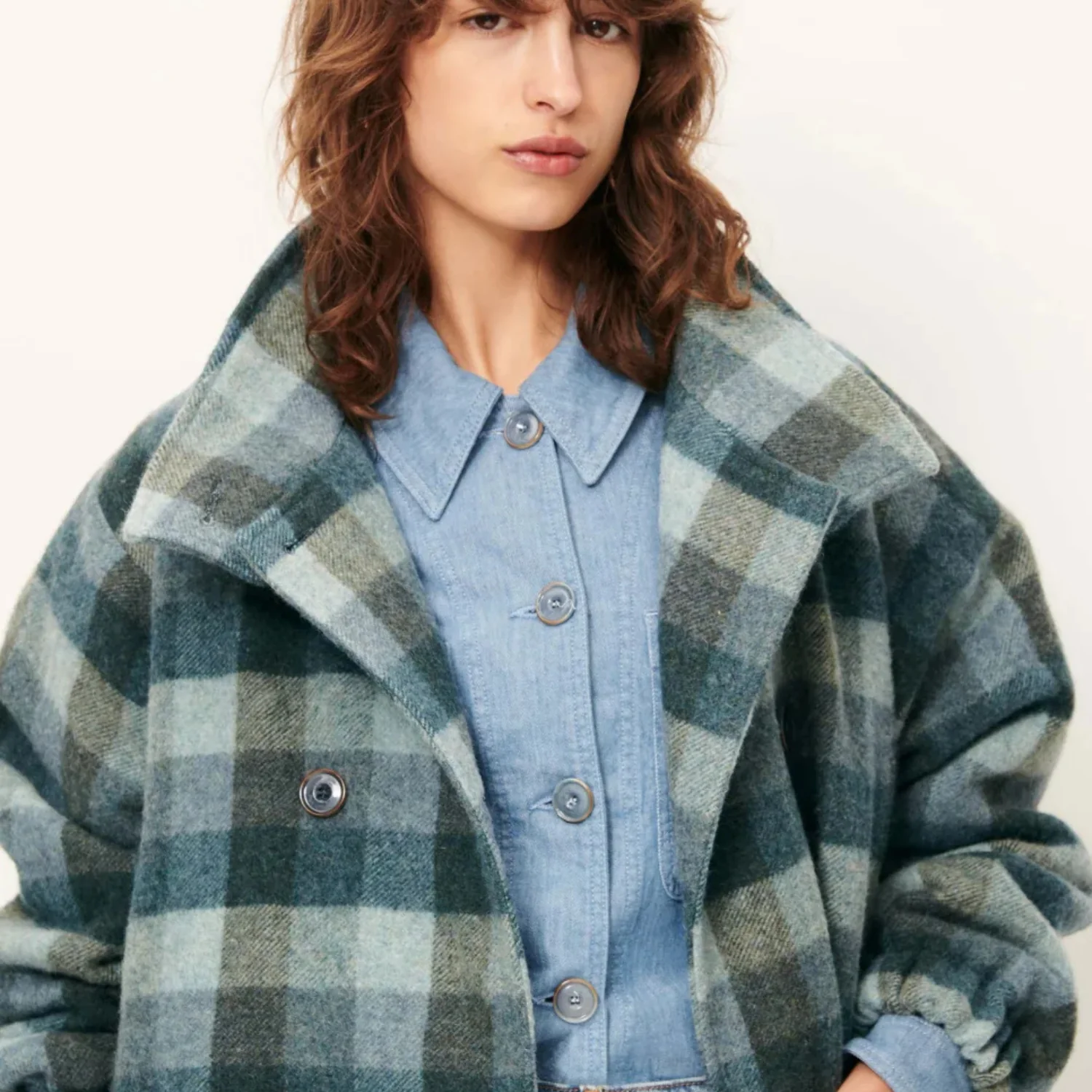 Harlow Short Coat (Smocky Blue) - Image 3