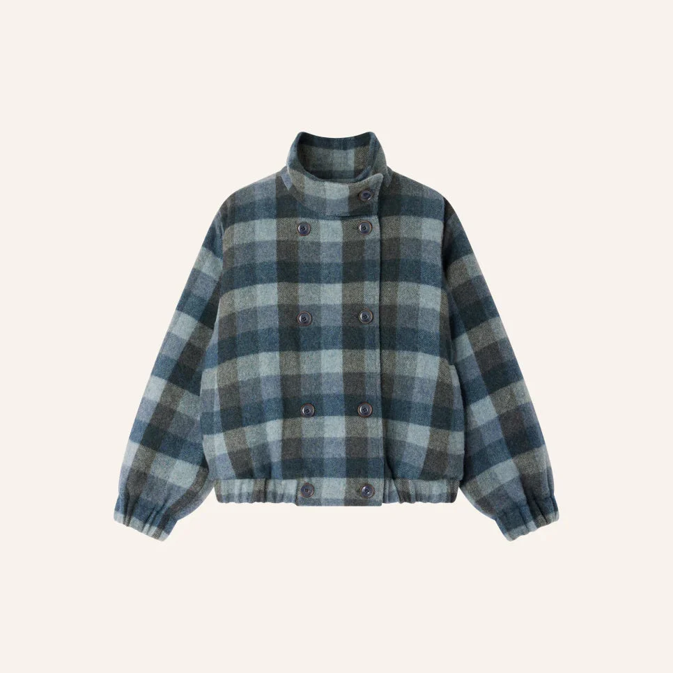 Harlow Short Coat (Smocky Blue) - Image 6