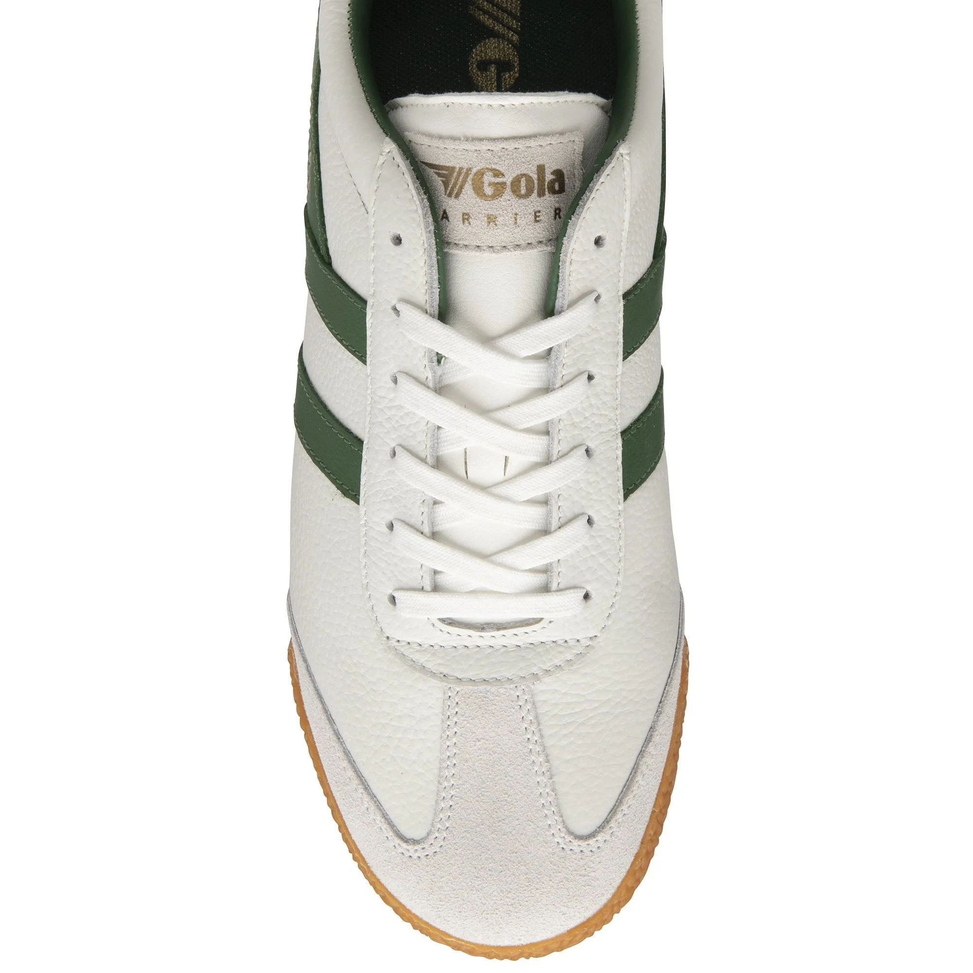 Harrier Leather Sneaker (White + Green + Green) - Image 5