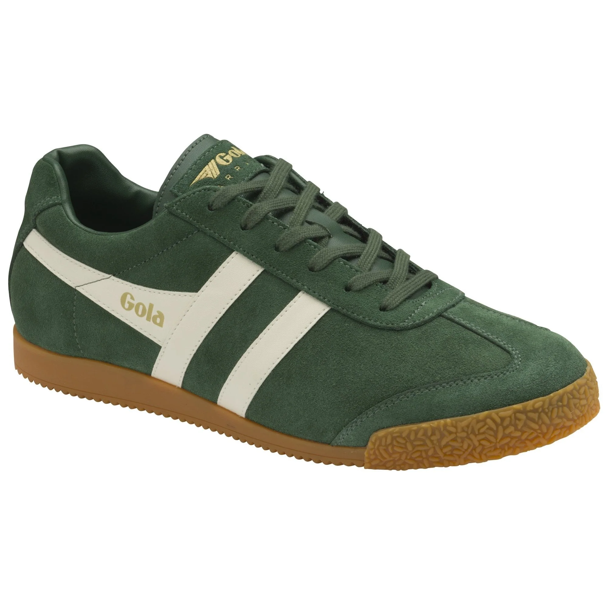 Harrier Suede Sneaker (Evergreen + Off White) - Image 2