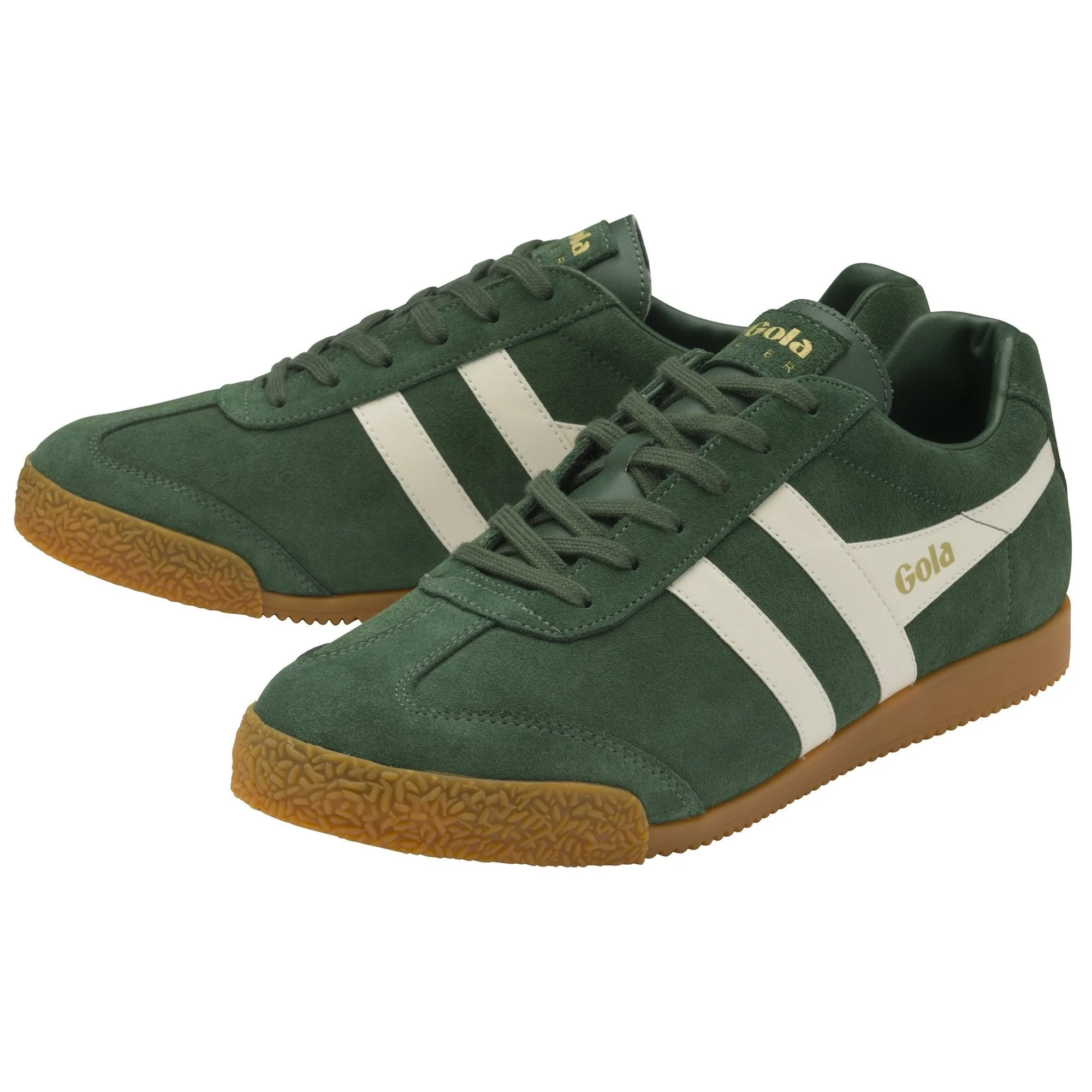 Harrier Suede Sneaker (Evergreen + Off White) - Image 3