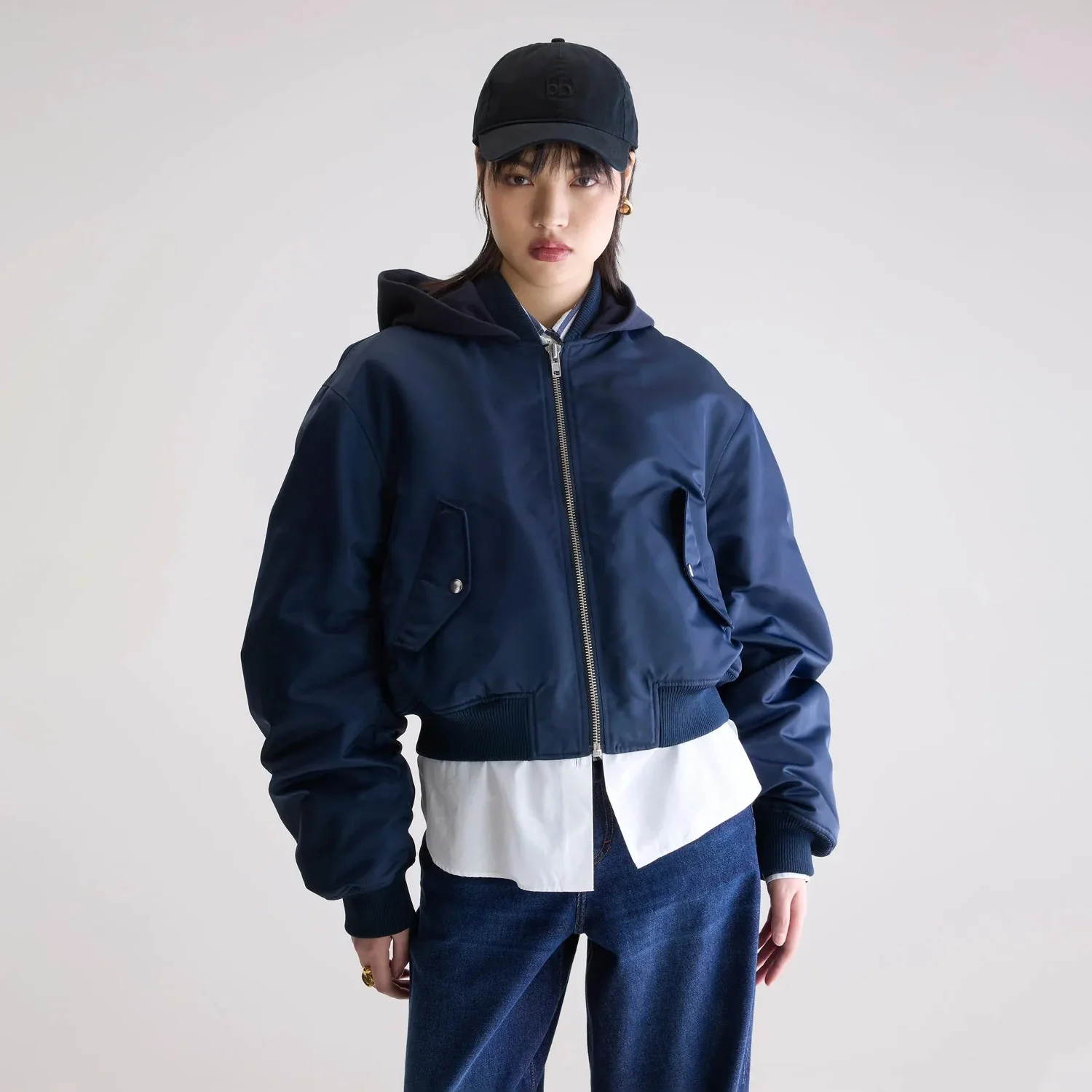 Harty Bomber Jacket (Navy)