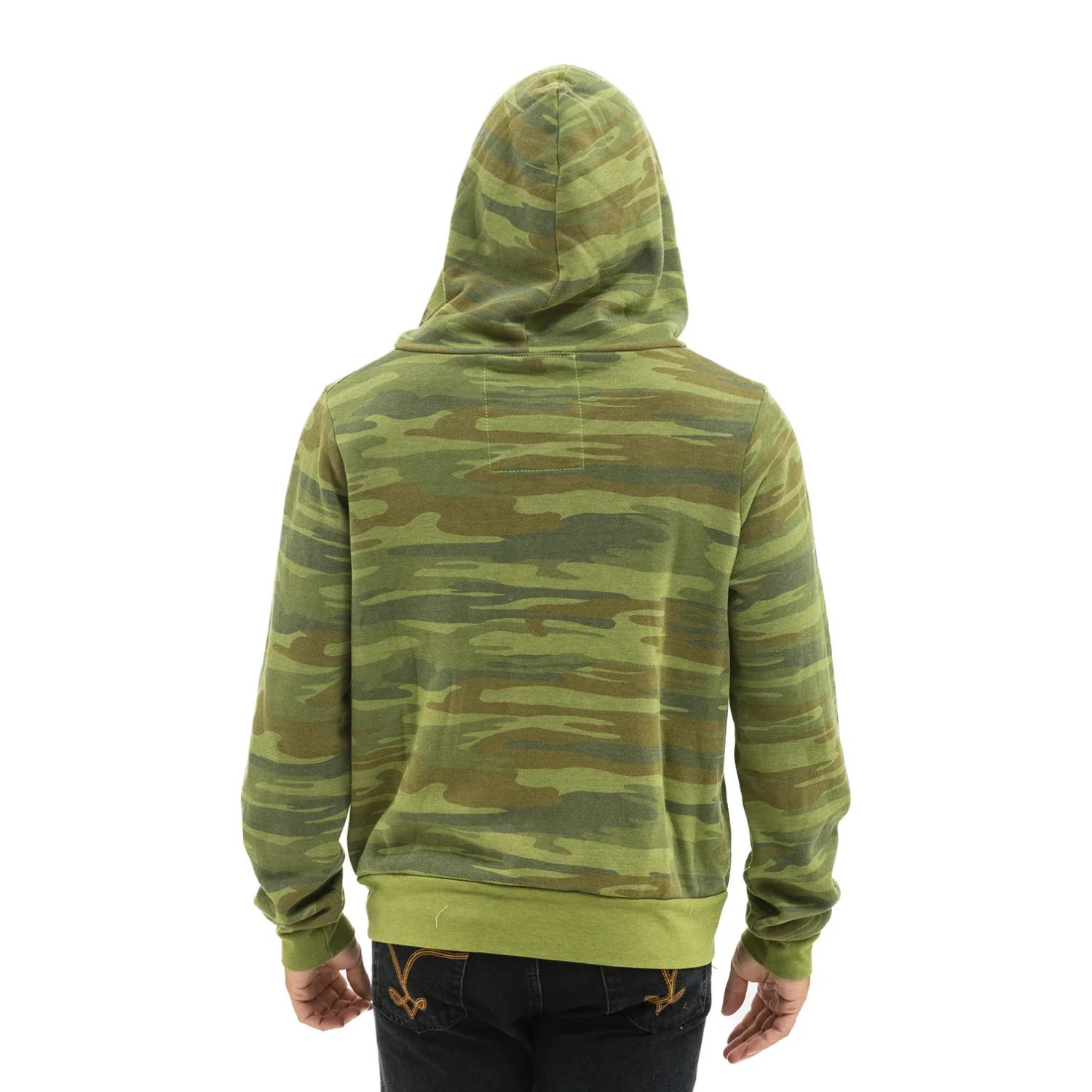 Heart 2 Zip Hoodie (Camo + Neon Pink) - Image 5