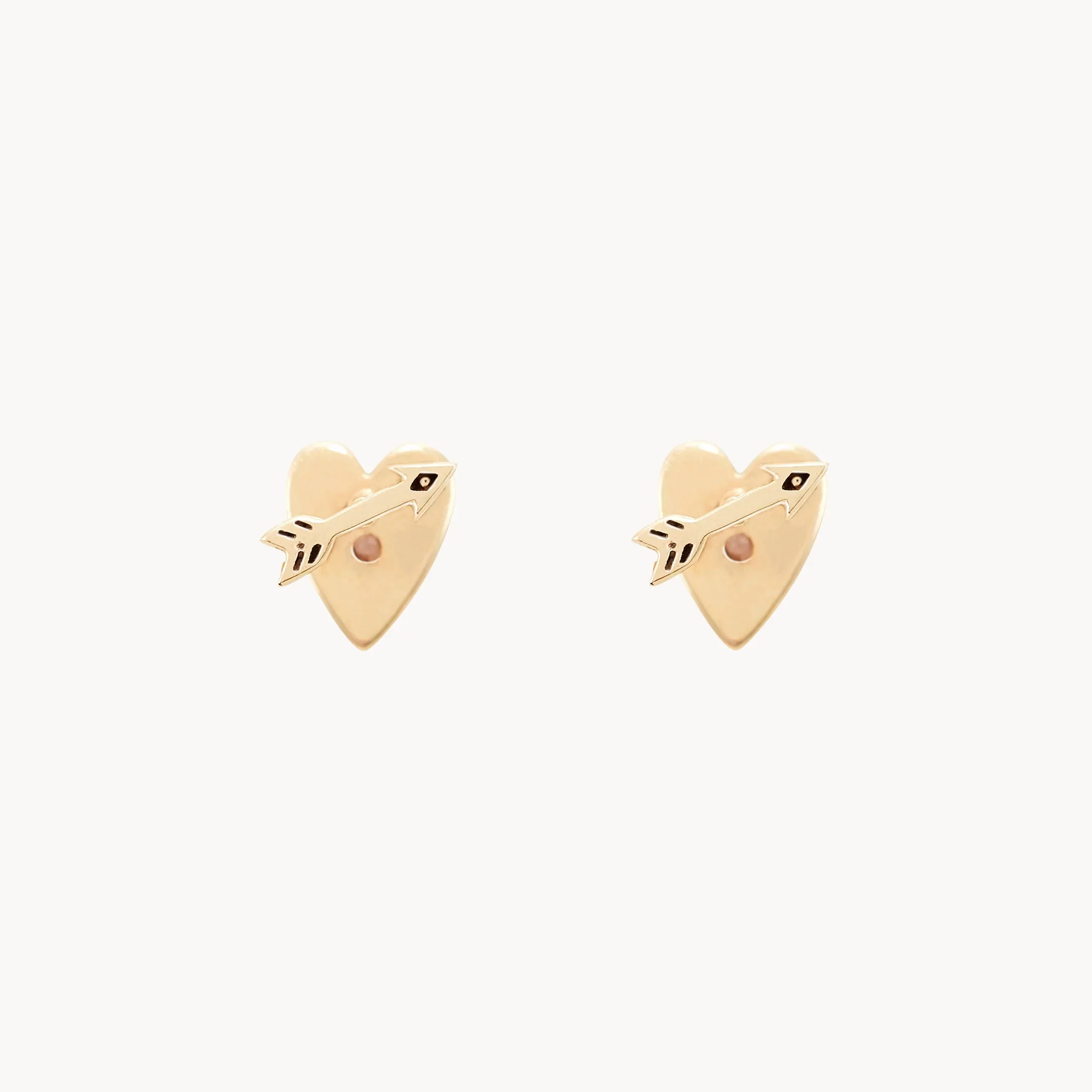 Heart and Arrow Reversible Flat Back Earrings - Image 3