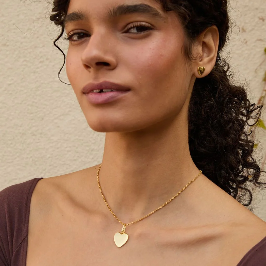 Heart Charm (Vermeil Vintage Gold) - Image 2