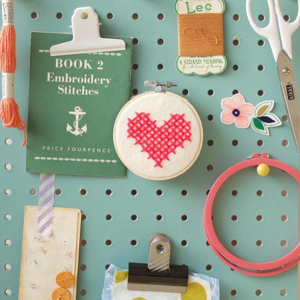 Heart Cross Felt Kit Hoops (Multi Colours) - Image 3