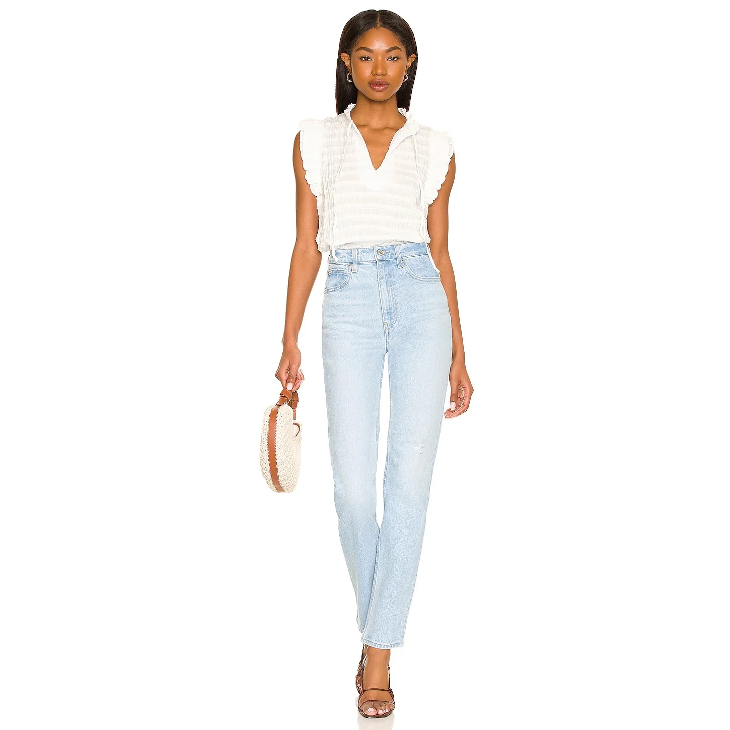 Hearts a Flutter Top (Optic White) - Image 4