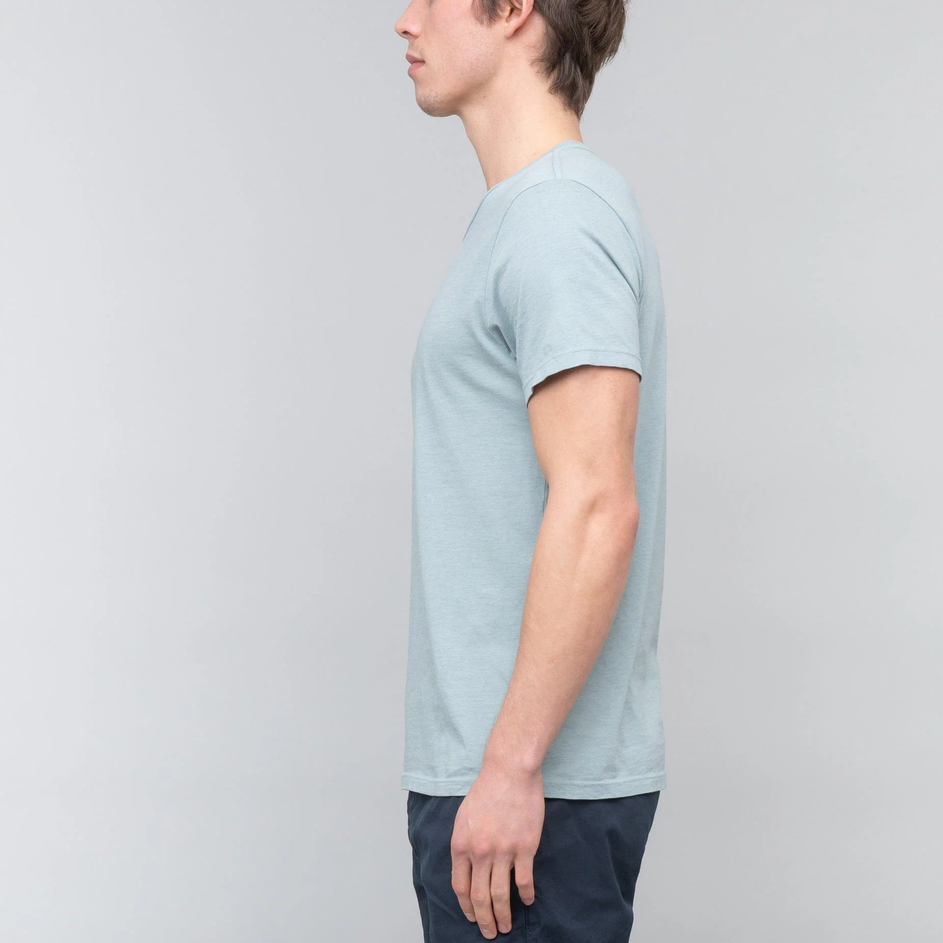 Heather Crew Tee (Dew) - Image 3