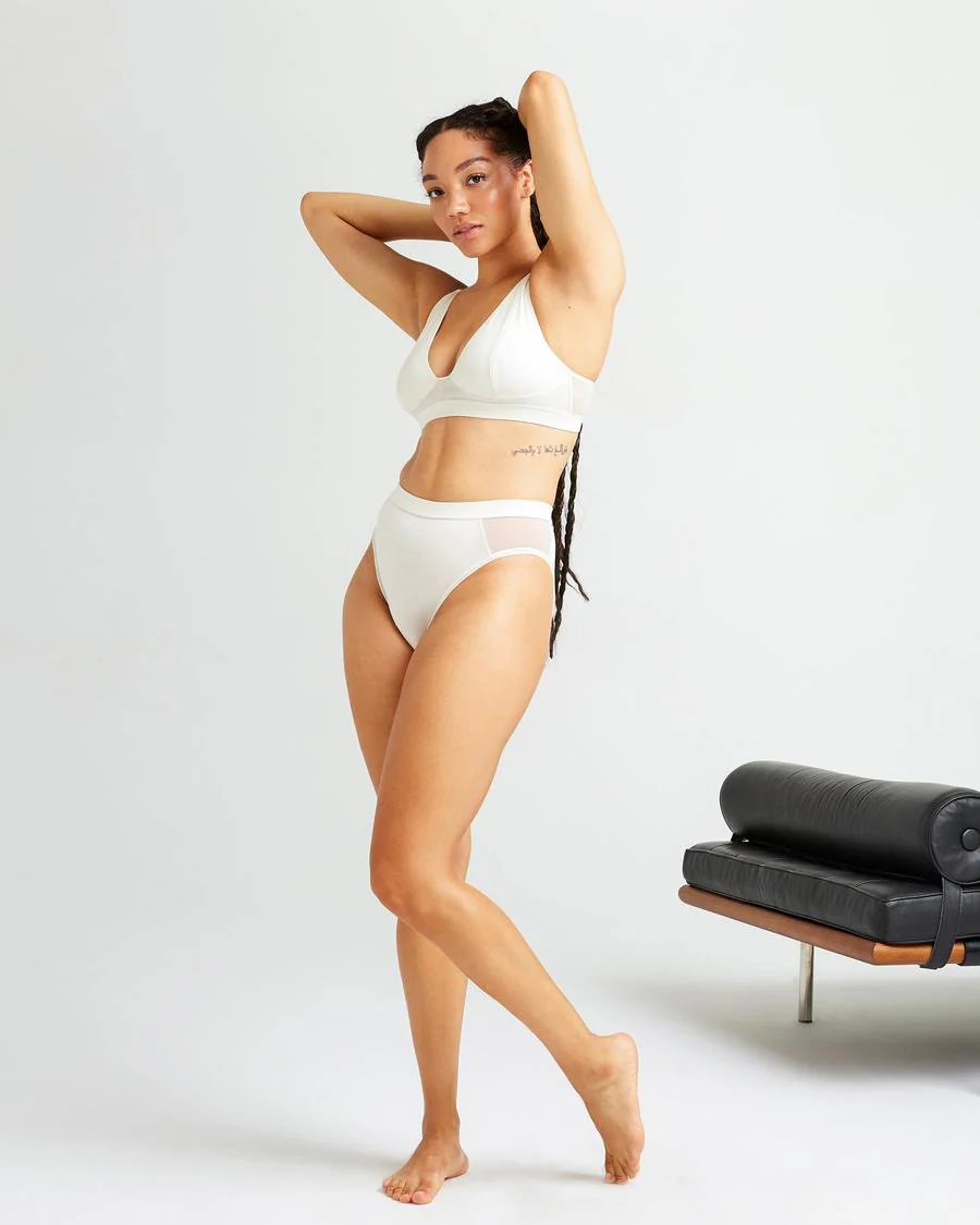 High Cut Bralette (Bone) - Image 4