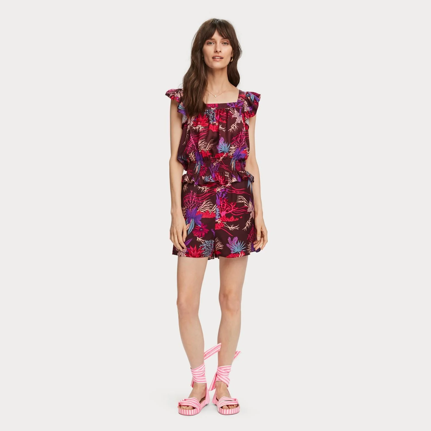 High Waisted Printed Shorts - Image 6