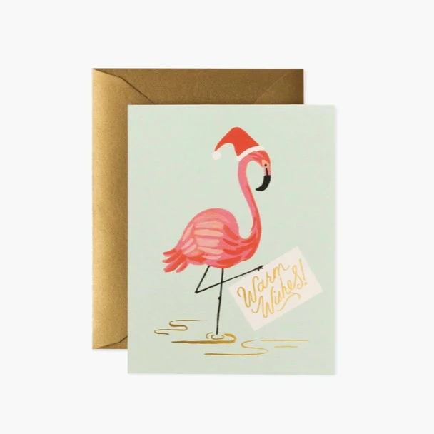 Holiday Flamingo Card