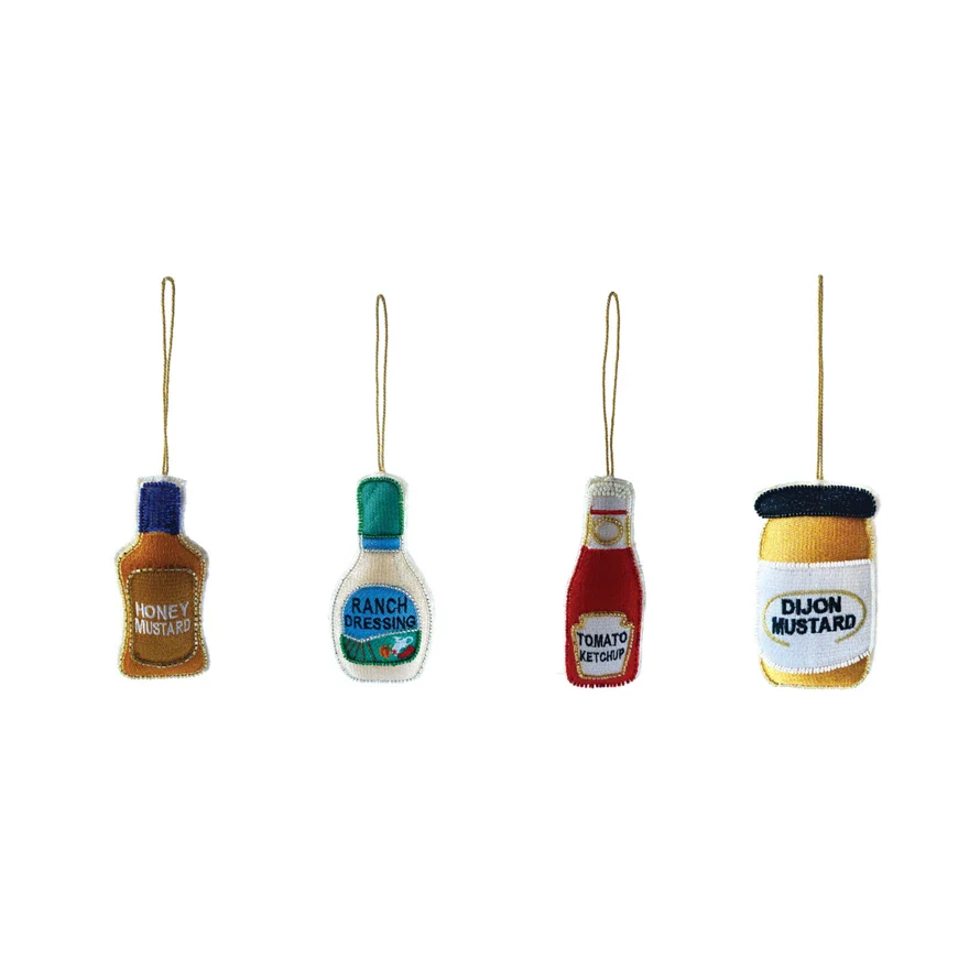 Beaded & Embroidered Condiment Ornament - Image 6
