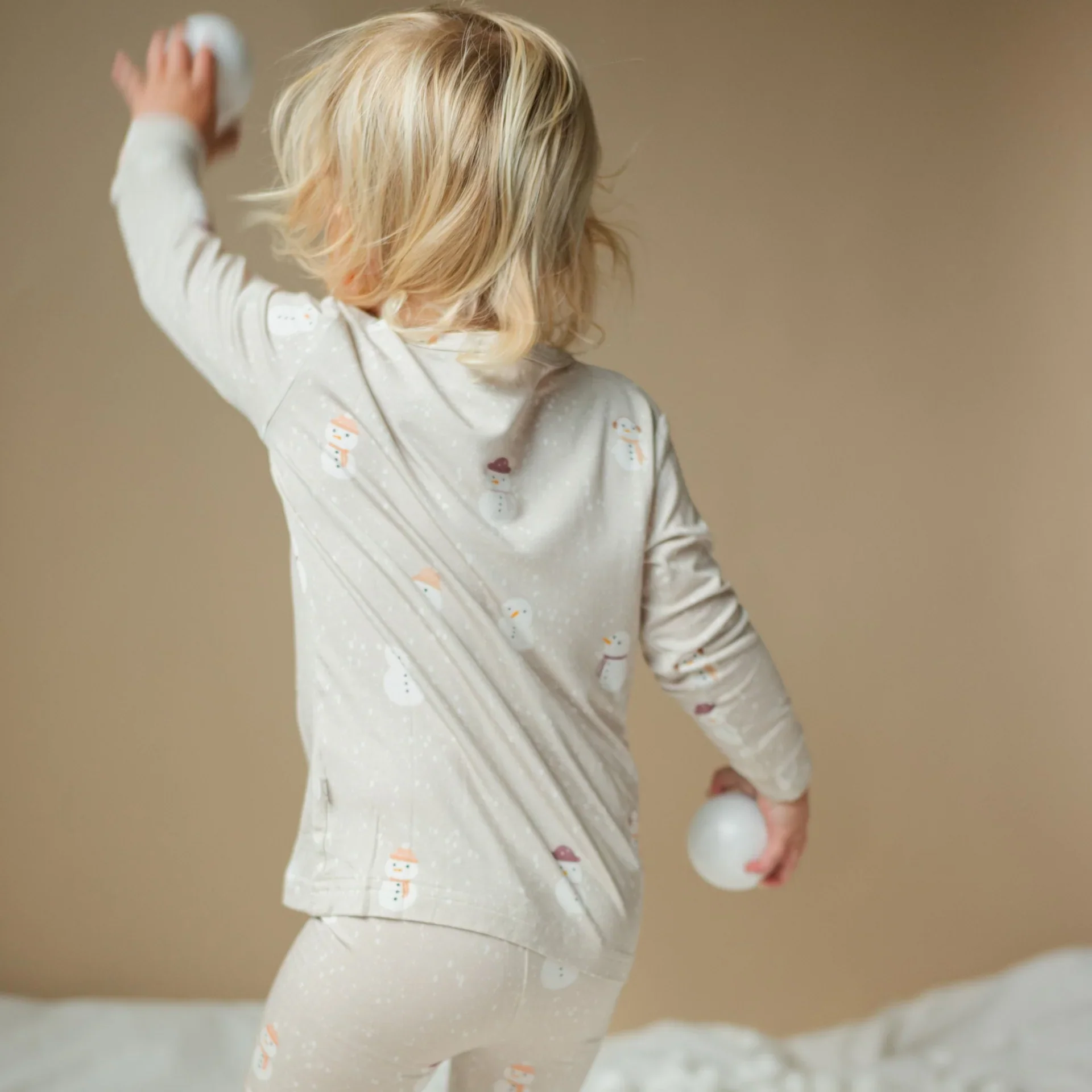 Snowman Bamboo Two-Piece Pajamas - Image 2