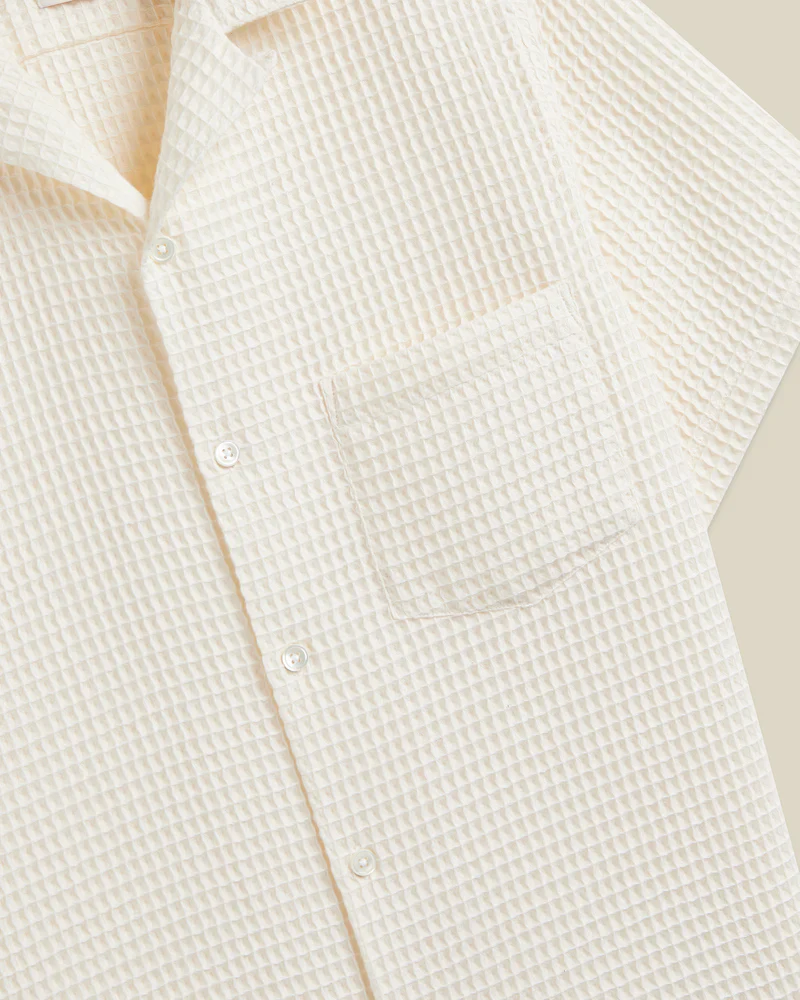 Honey Comb Shirt (White) - Image 3