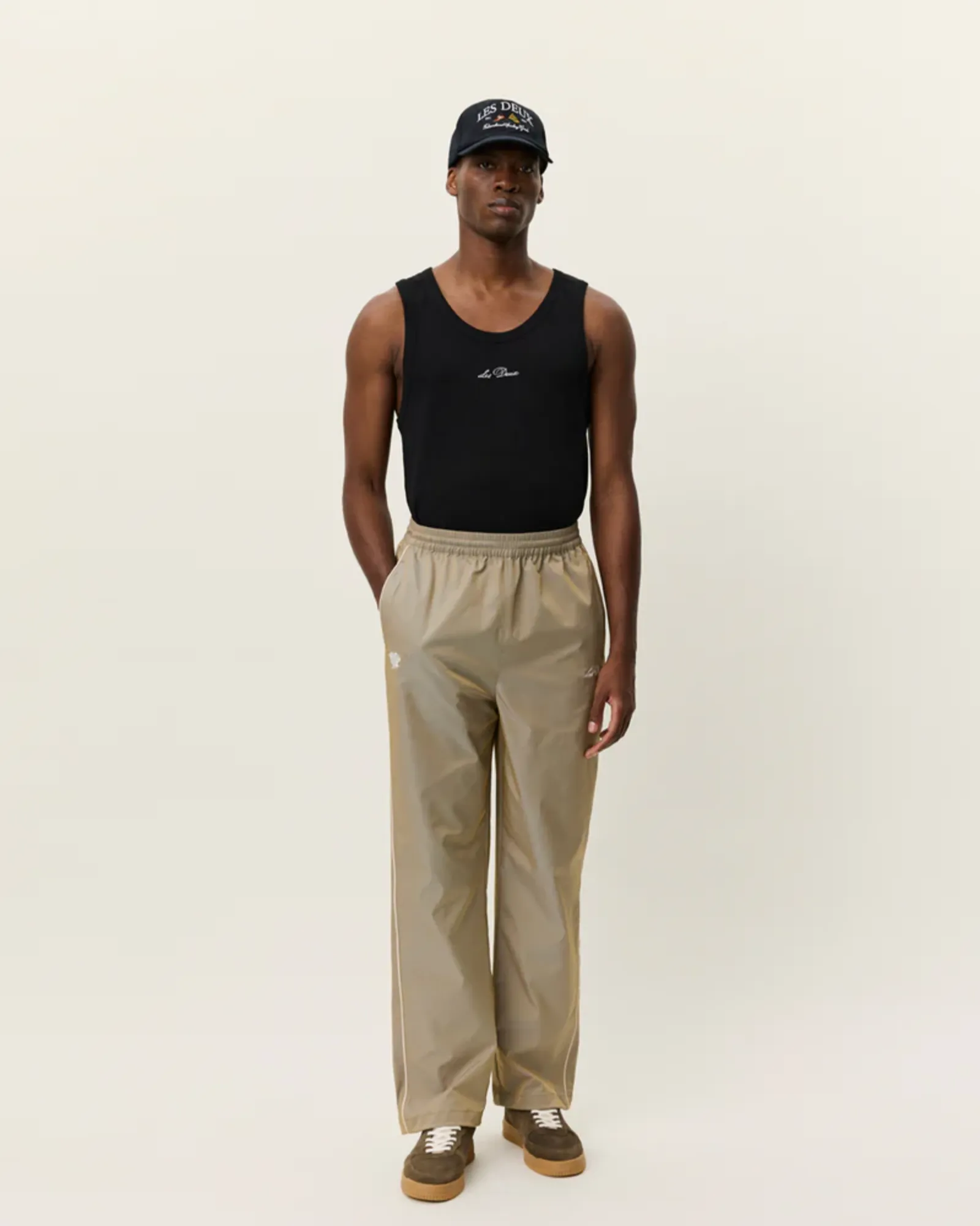 Hudson Shiny Track Pants (Laurel Oak Sand) - Image 2