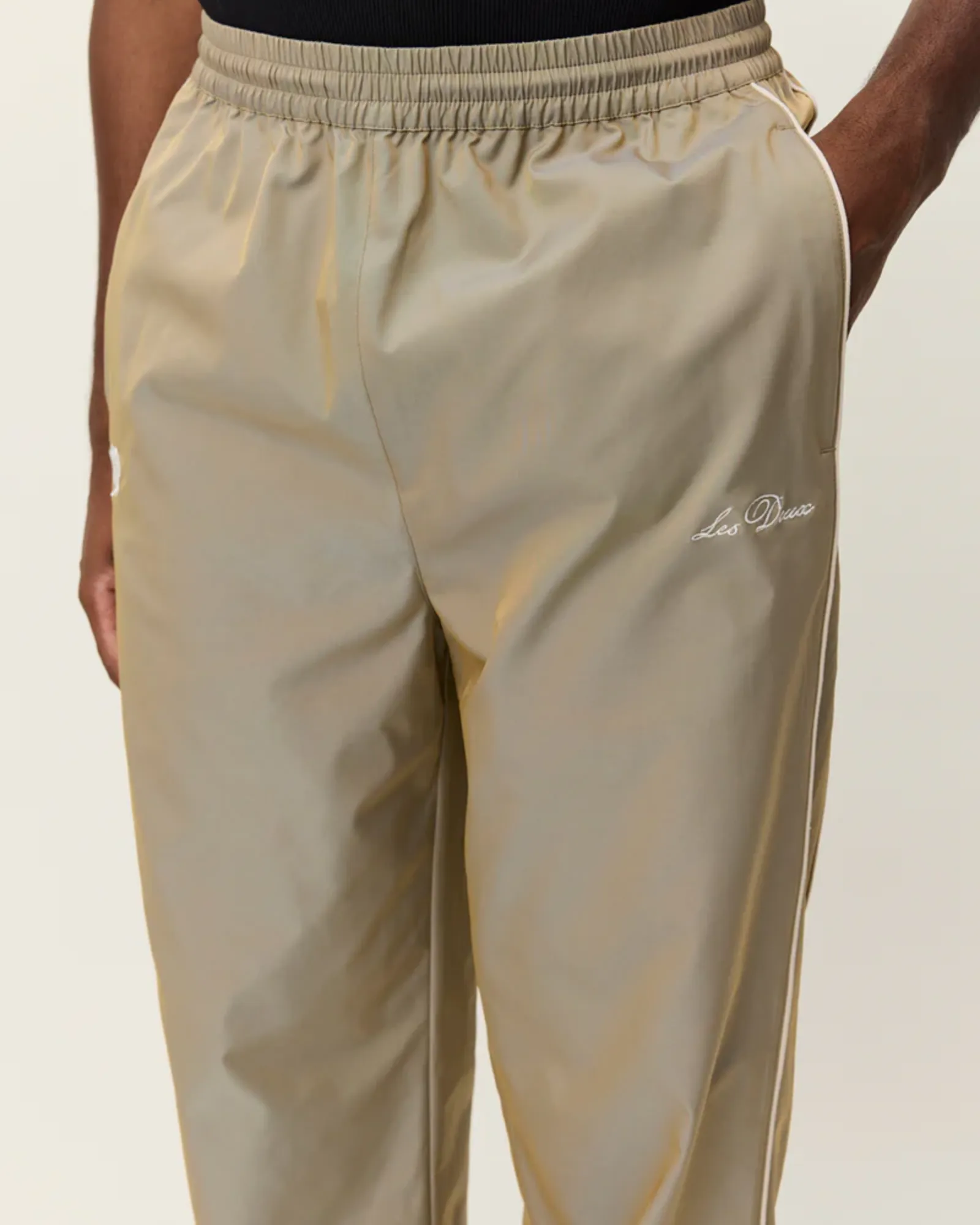 Hudson Shiny Track Pants (Laurel Oak Sand) - Image 3