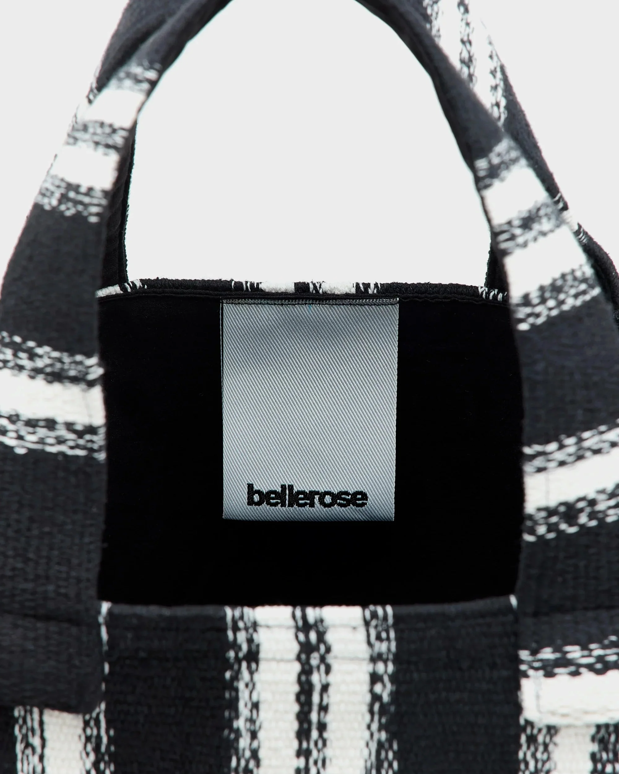 Ibox Handbag (Black + White Stripes) - Image 2