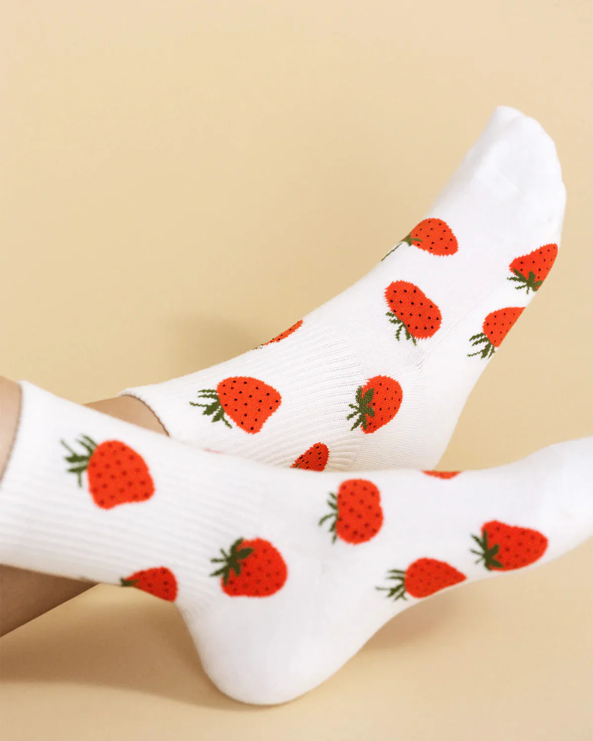 Ichigo Sporty Crew Socks (Ivory) - Image 2
