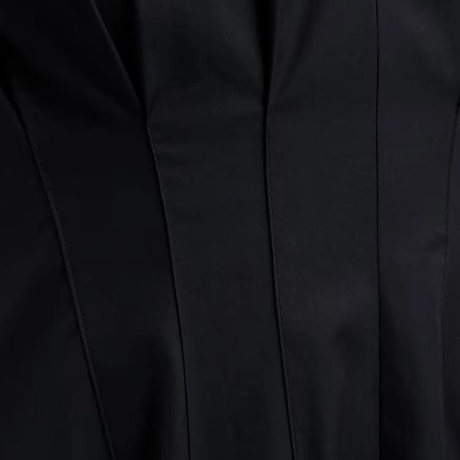 Ines Poplin Dress (Black) - Image 3