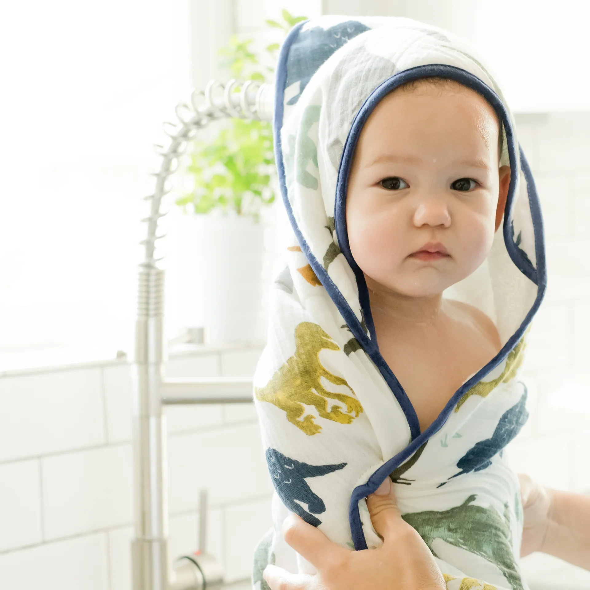 Infant Hooded Towel (Dino Friends) - Image 4