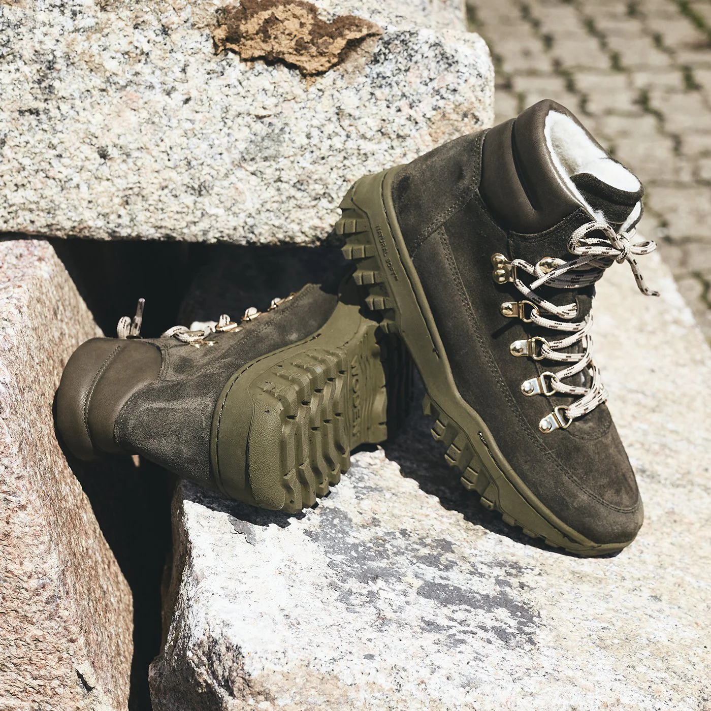 Iris Track Suede Boot (Moss) - Image 5