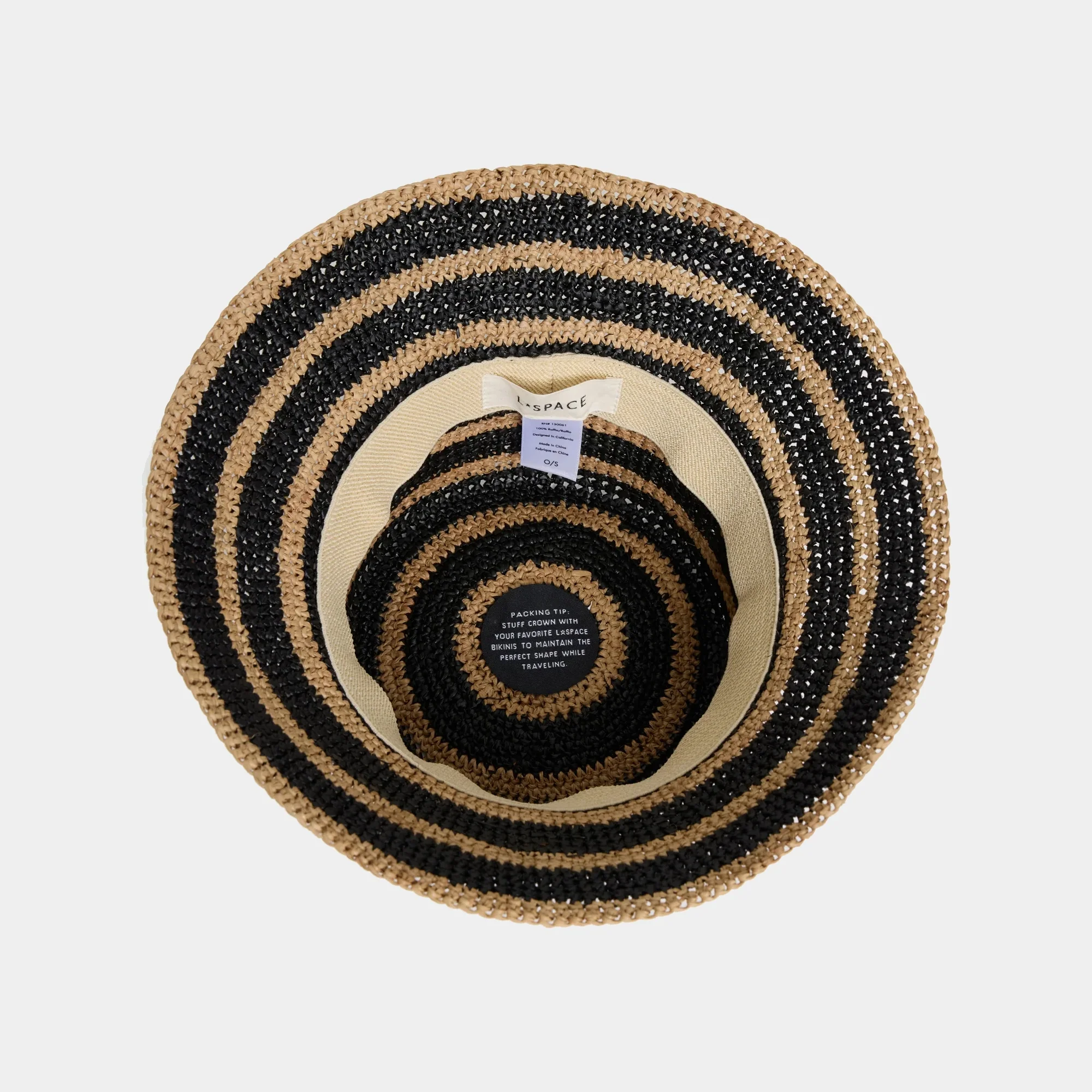 Isadora Hat (Natural + Black) - Image 3