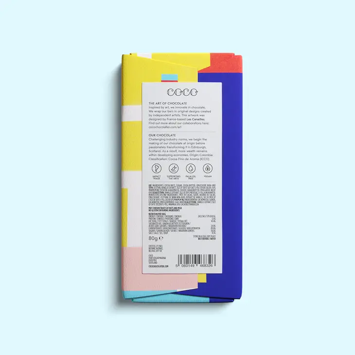Isle of Skye Sea Salt Dark Chocolate Bar (80g) - Image 2