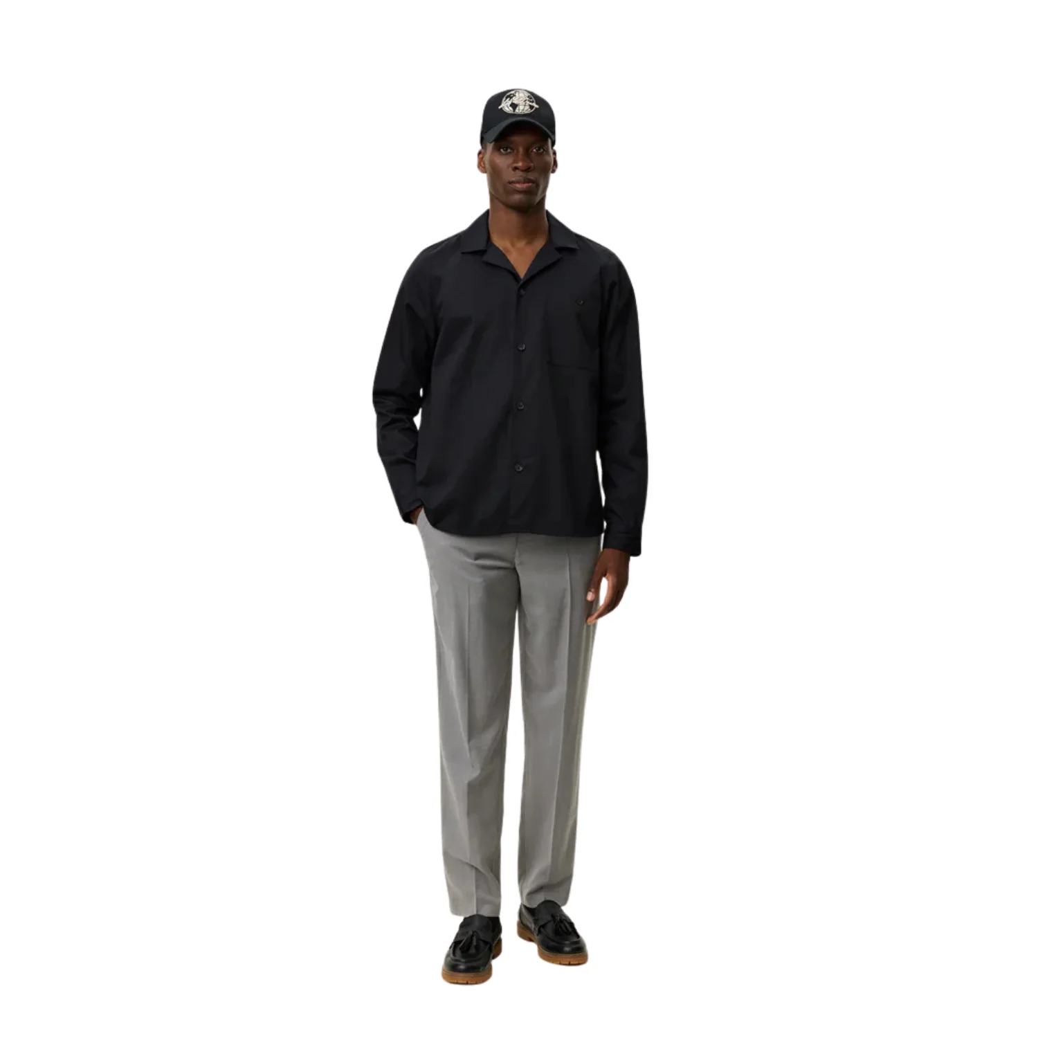 Jasper Jacquard Shirt (Black) - Image 5
