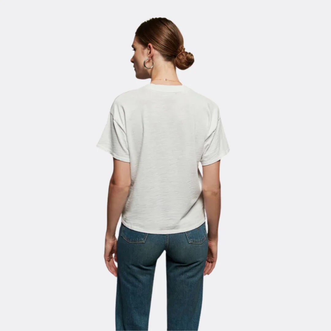 Jessa Boxy Crop Tee (Optic White) - Image 3