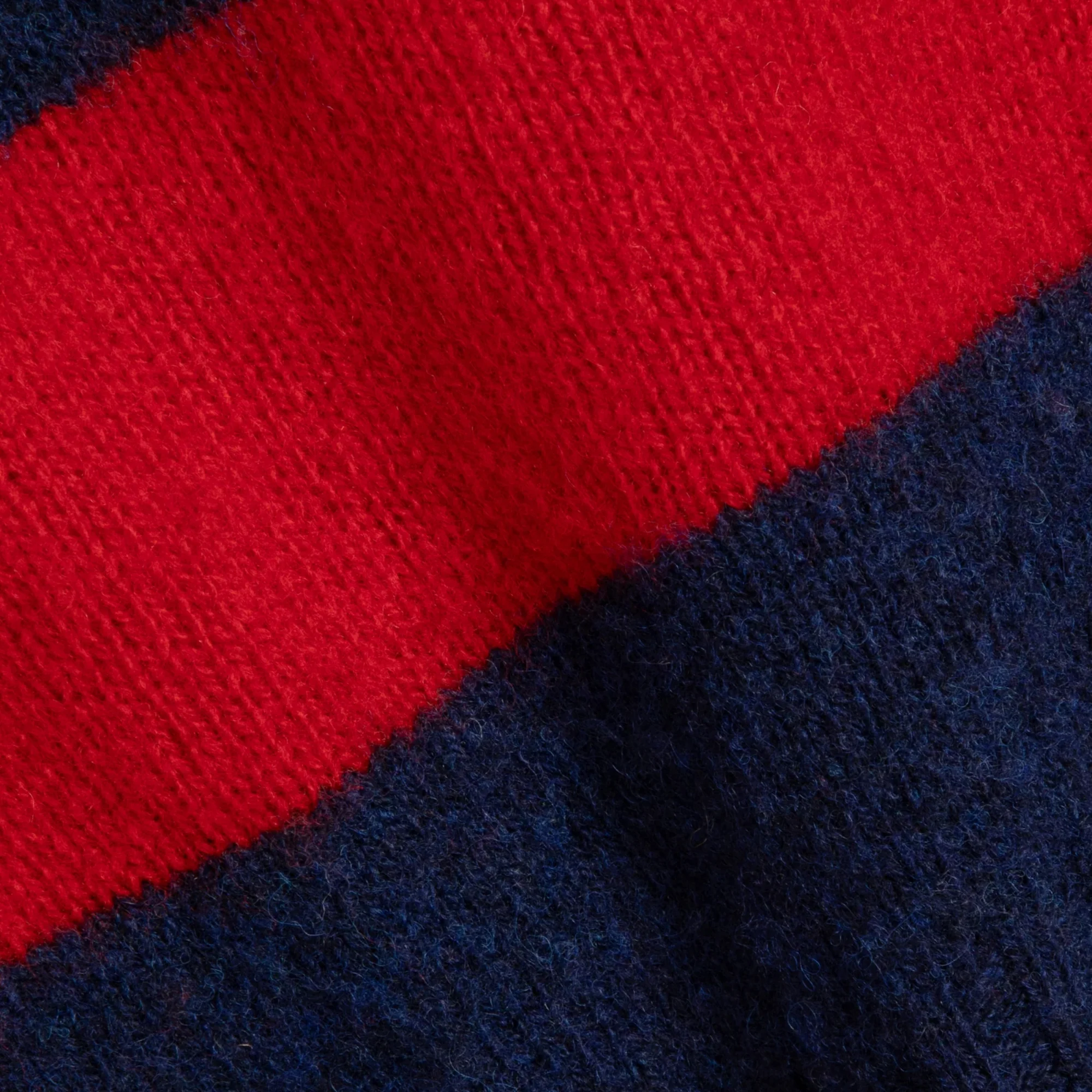 Jets Stripe Knit Sweater (Blue + Red) - Image 7