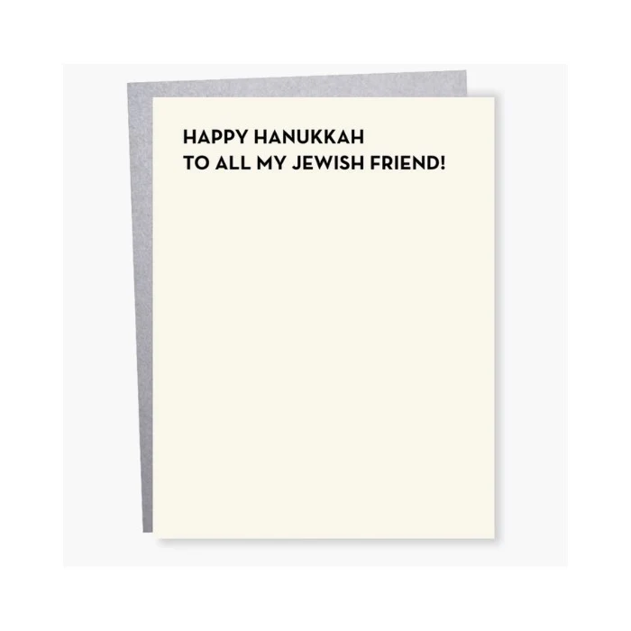 Jewish Friend Hanukkah Card