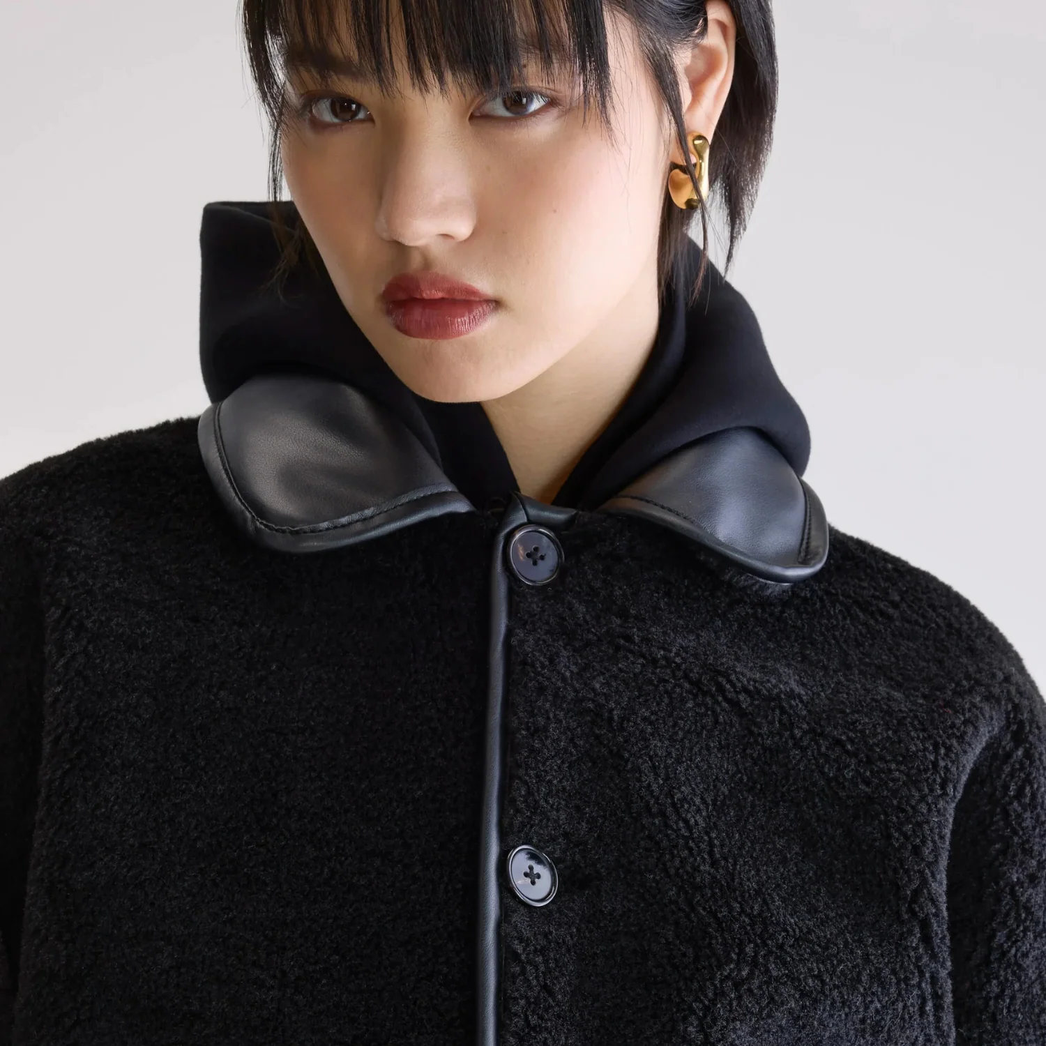 Josh Faux Leather Jacket (Black) - Image 3