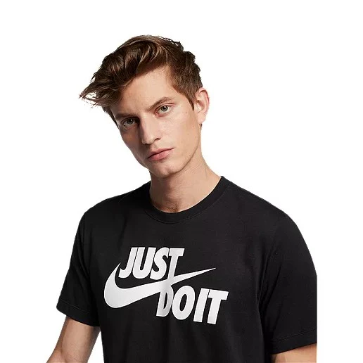 Just Do It Swoosh Tee (Black) - Image 2