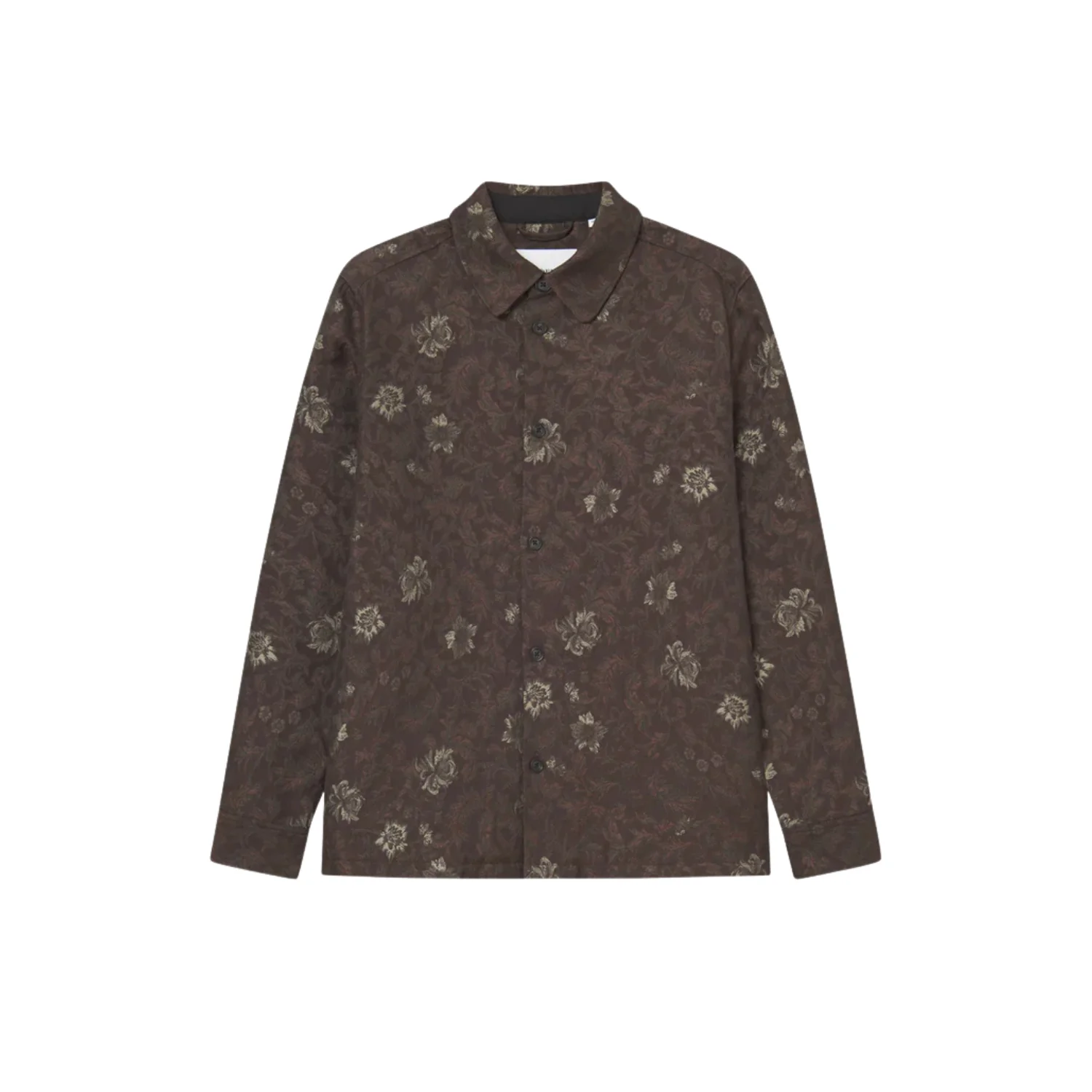 Kaleb Flower Jacquard Overshirt (Monk's Robe)